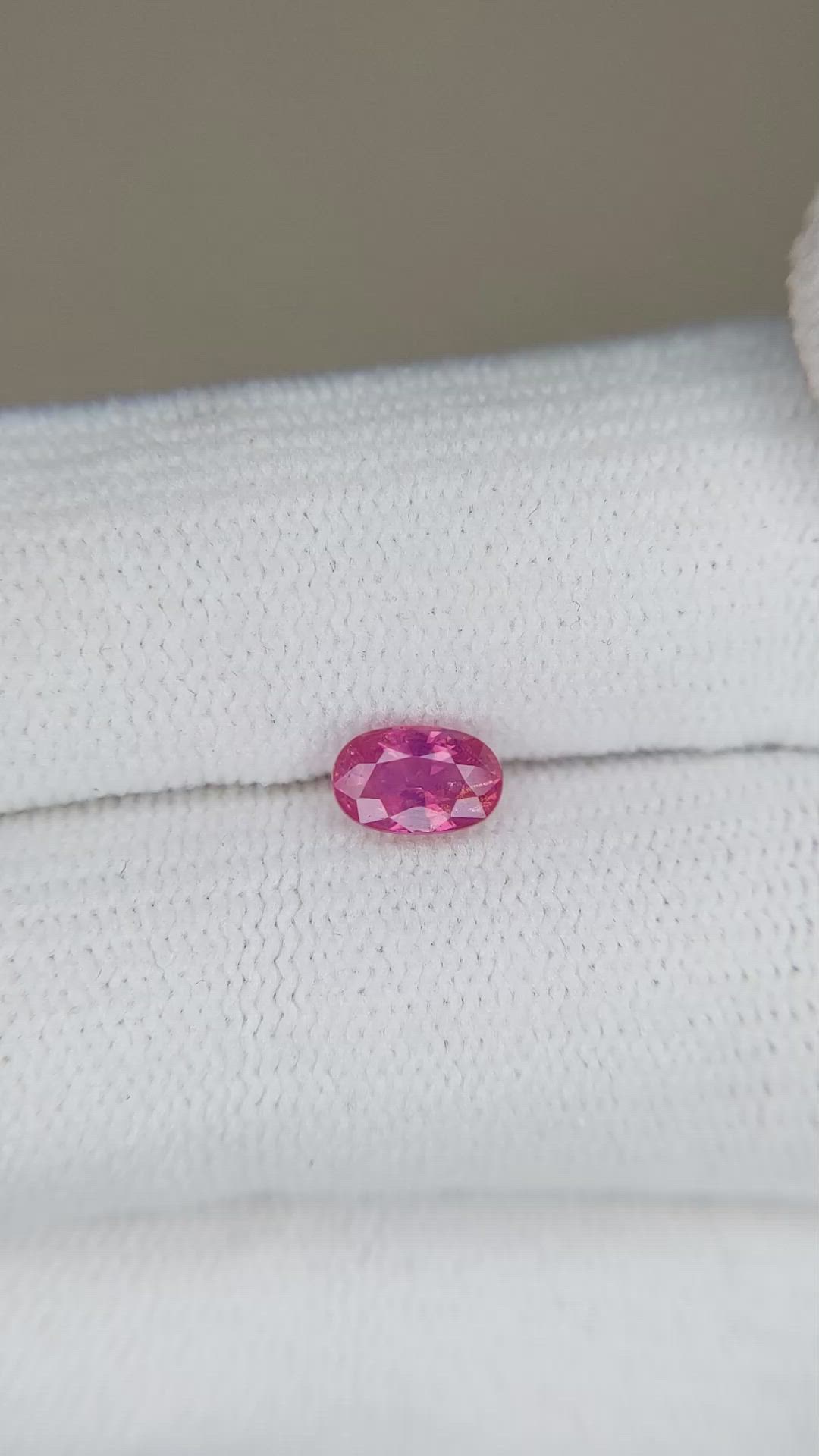 0.63 Ct. Ruby from Tanzania Size Video