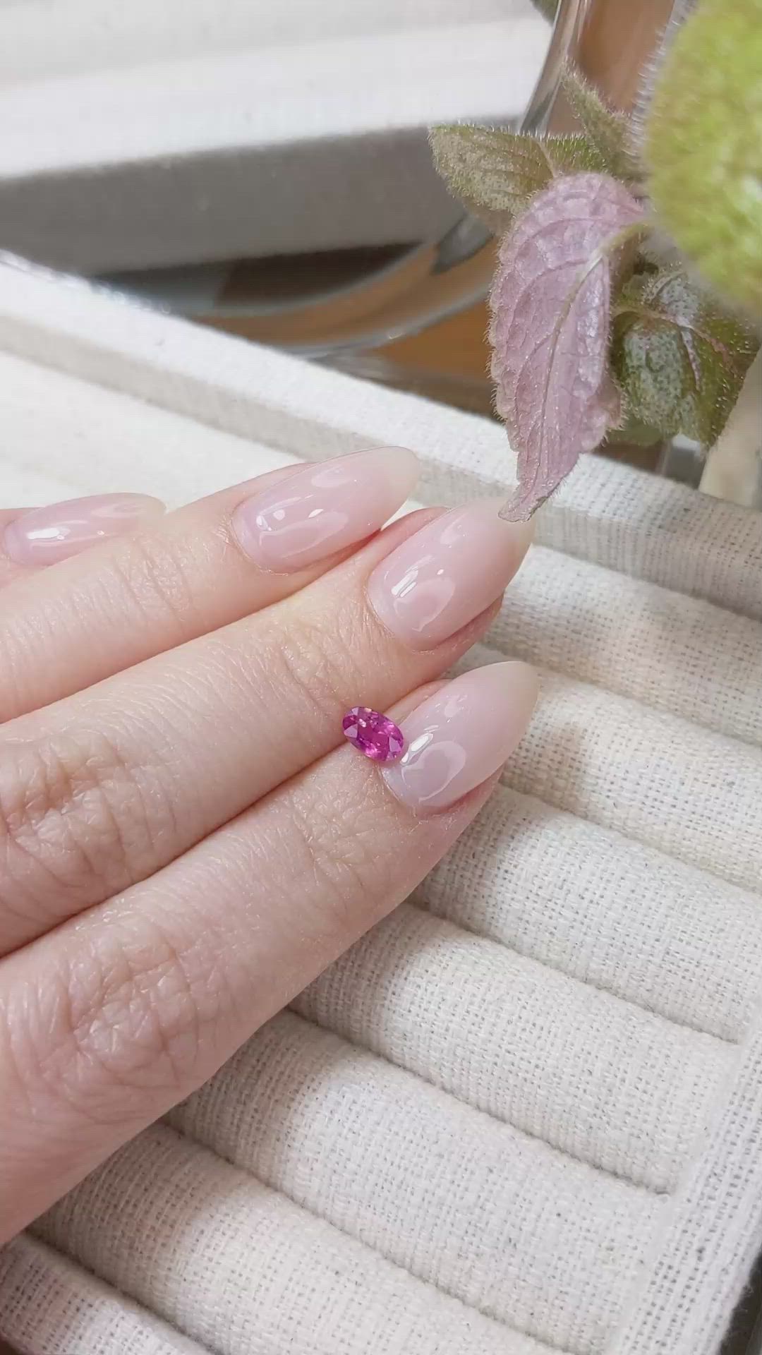 0.63 Ct. Ruby from Tanzania Size Video