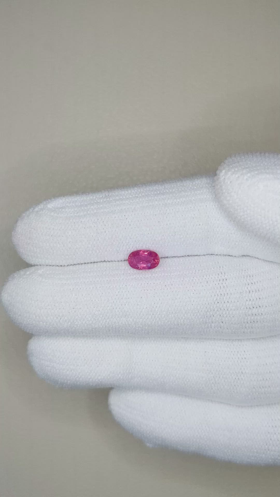 0.63 Ct. Ruby from Tanzania Size Video