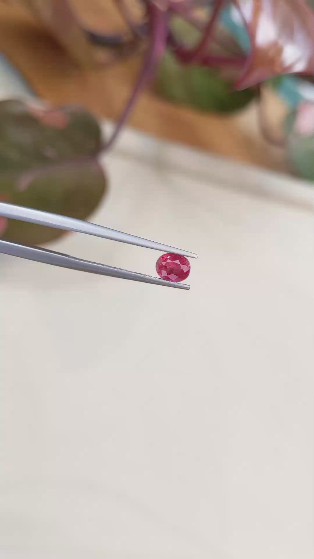 0.86 Ct. Ruby from Tanzania Size Video