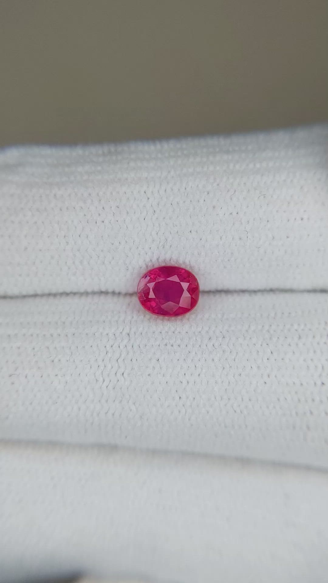 0.86 Ct. Ruby from Tanzania Size Video
