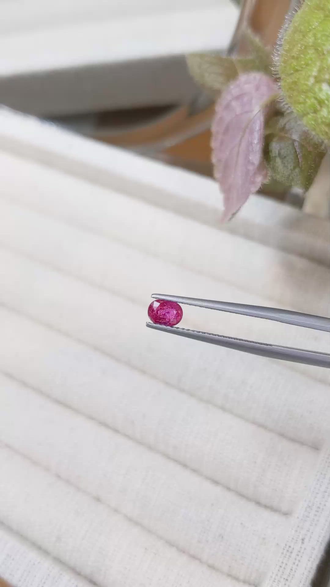 0.64 Ct. Ruby from Tanzania Size Video