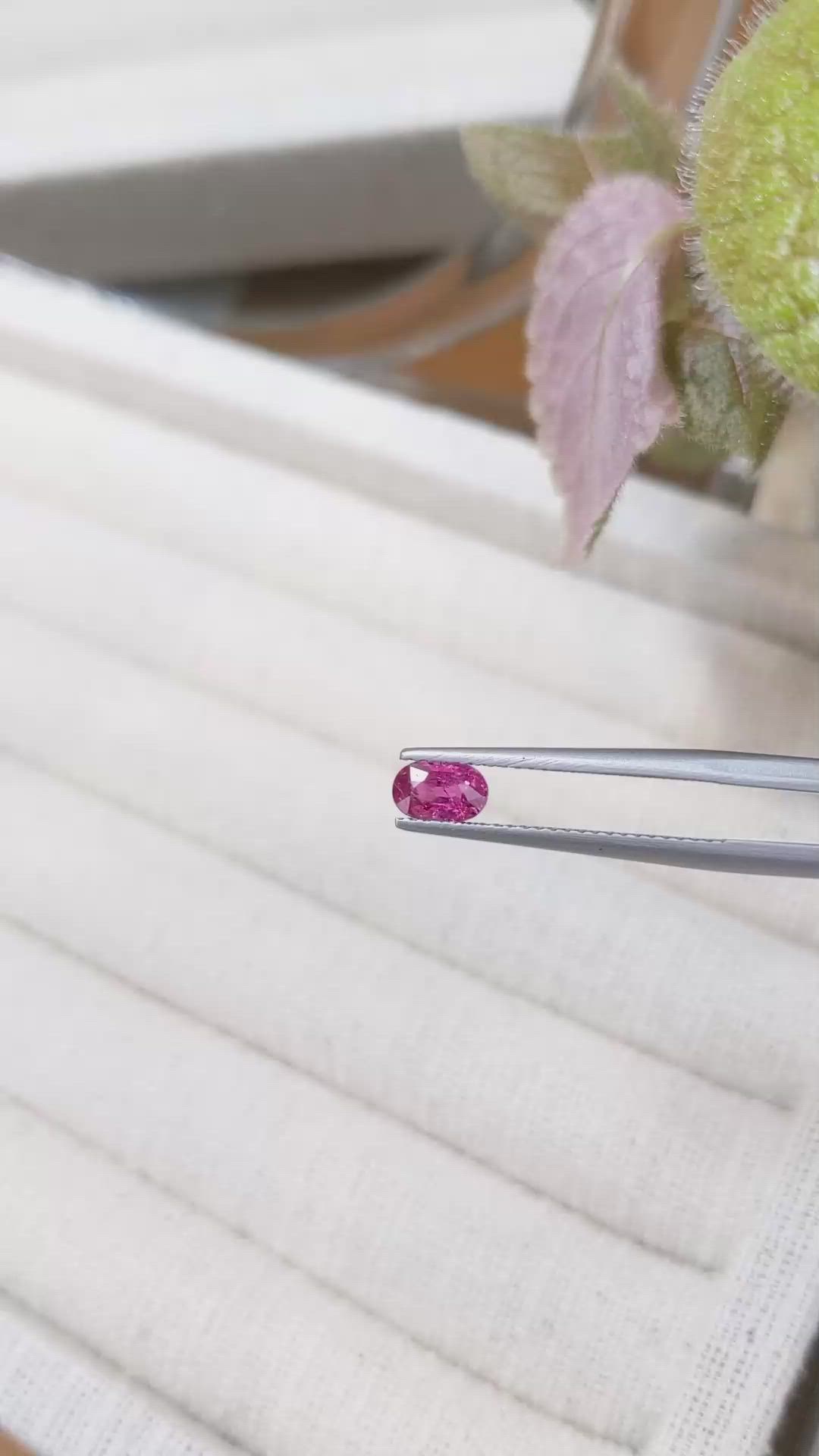 0.61 Ct. Ruby from Tanzania Size Video