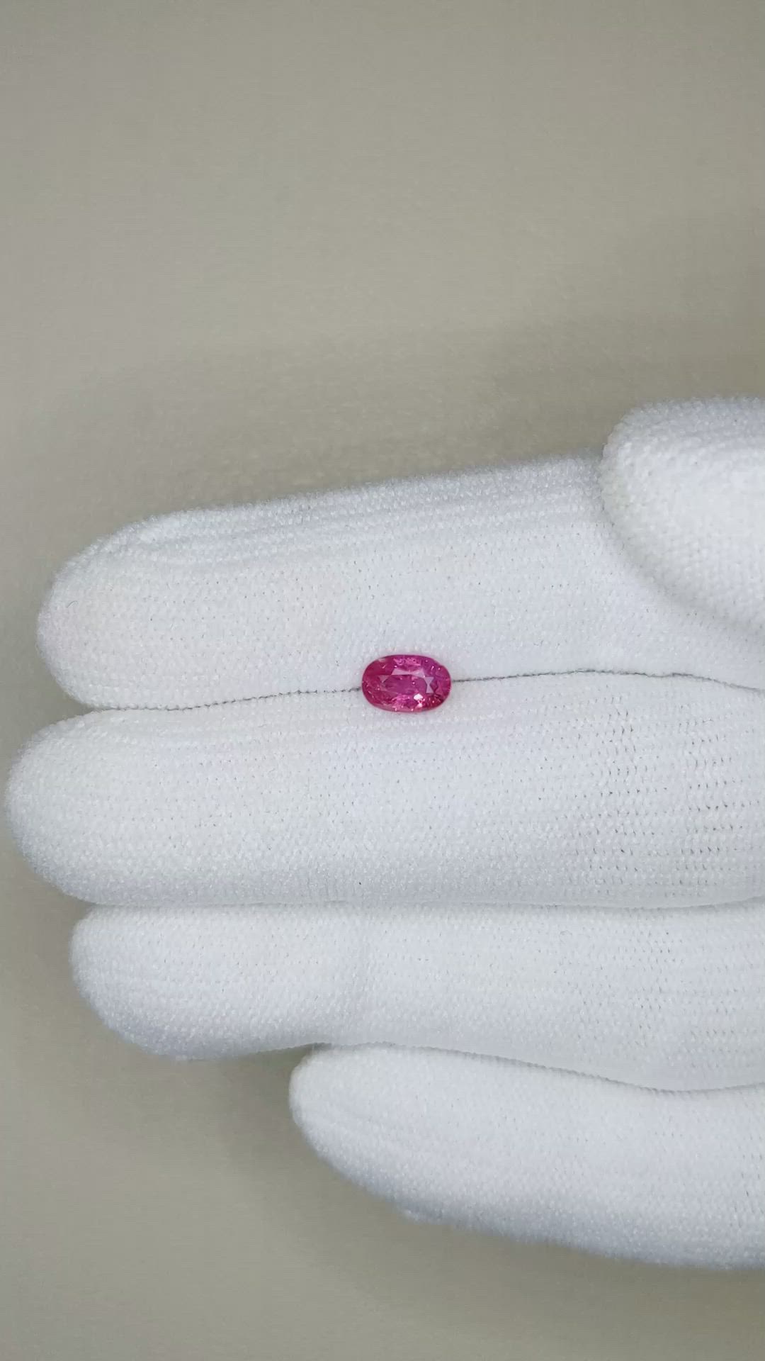 0.61 Ct. Ruby from Tanzania Size Video