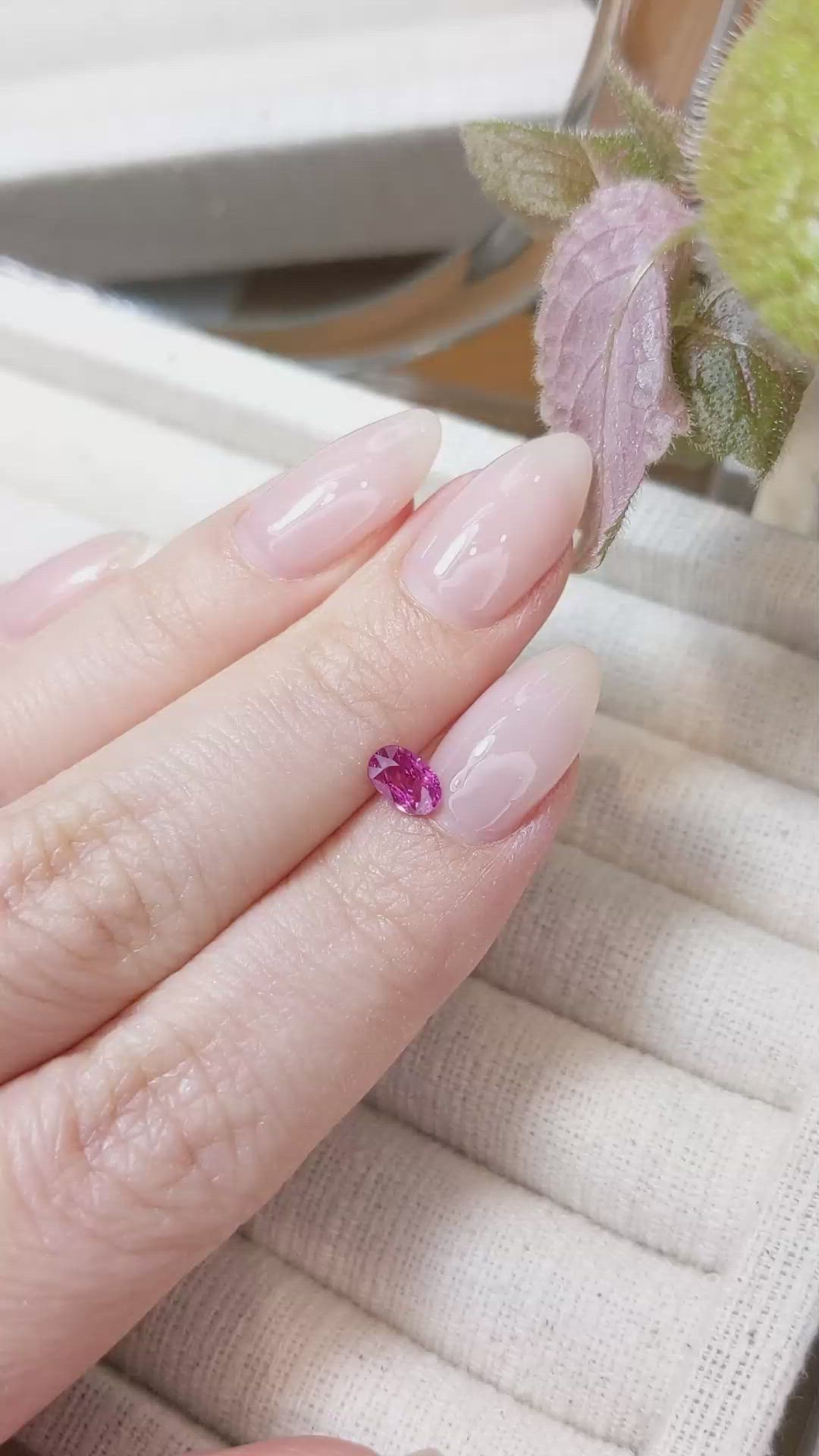 0.61 Ct. Ruby from Tanzania Size Video