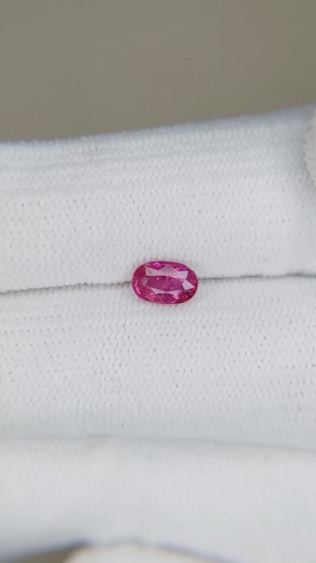 0.61 Ct. Ruby from Tanzania Size Video