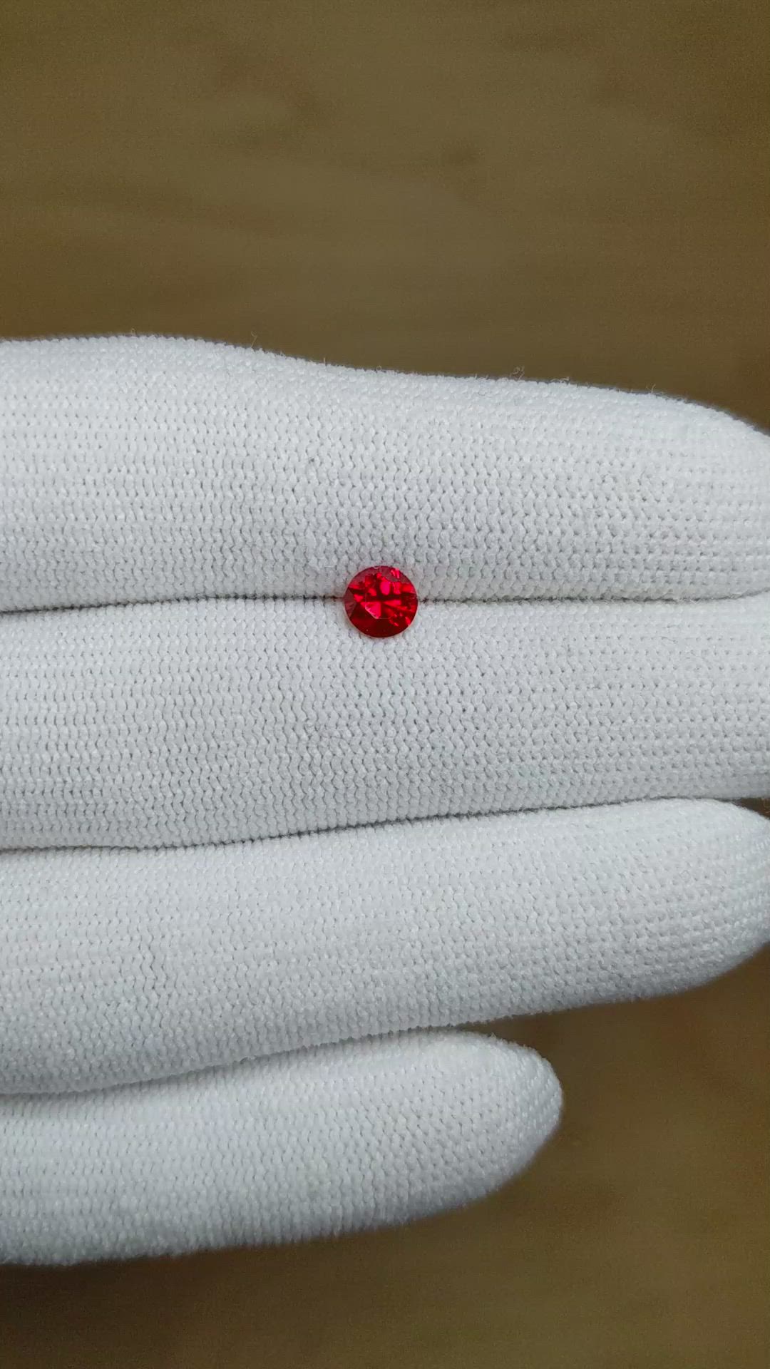 0.58 Ct. Ruby from Mozambique Size Video