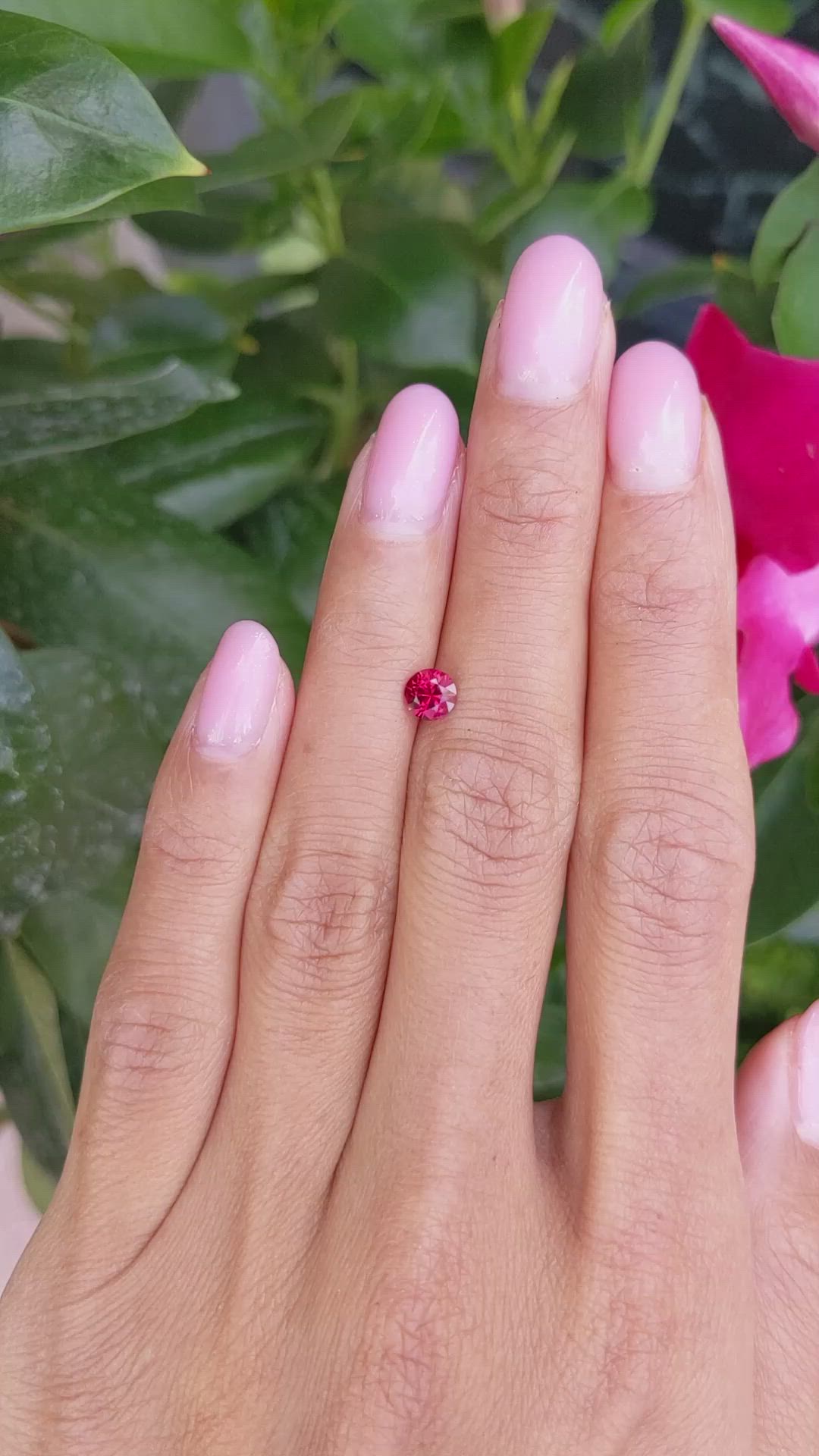 0.58 Ct. Ruby from Mozambique Size Video