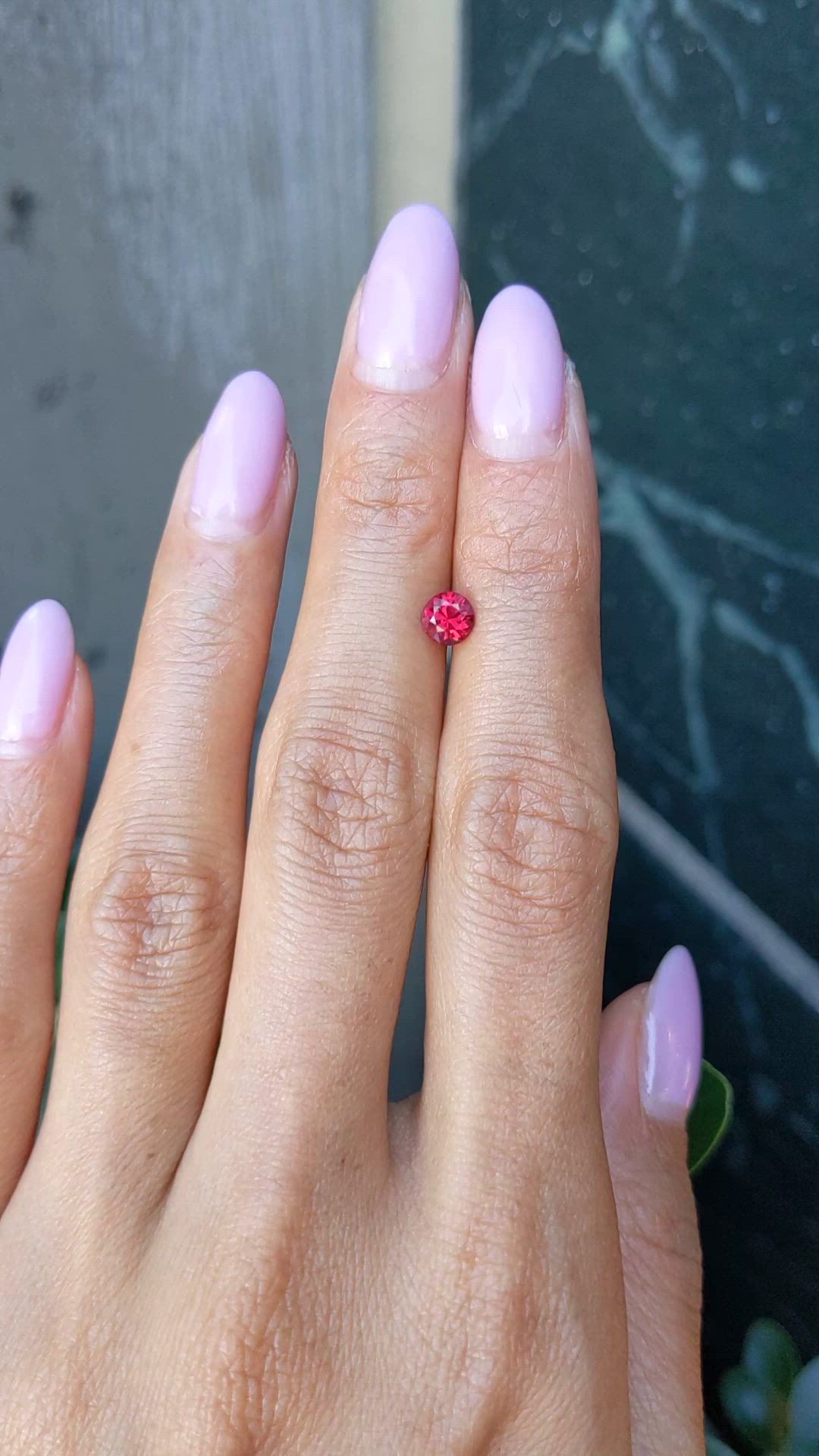 0.59 Ct. Ruby from Mozambique Size Video