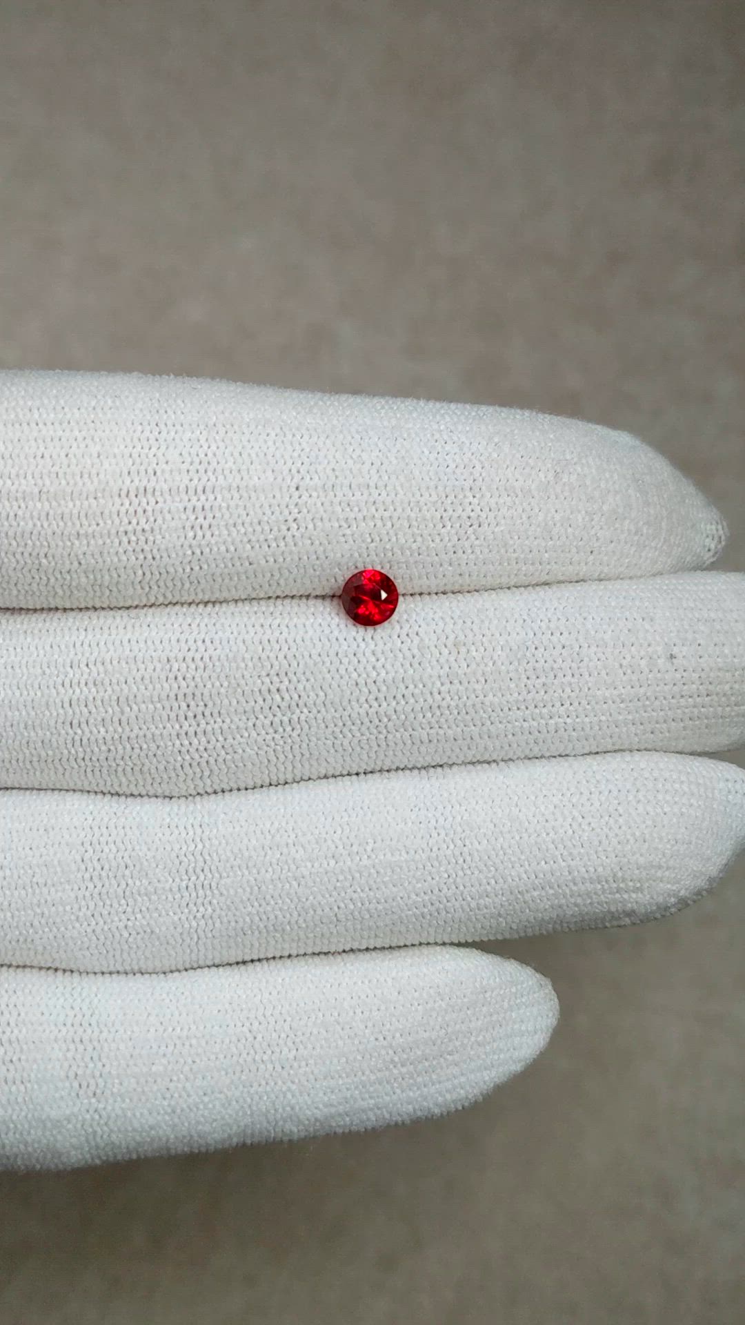 0.59 Ct. Ruby from Mozambique Size Video