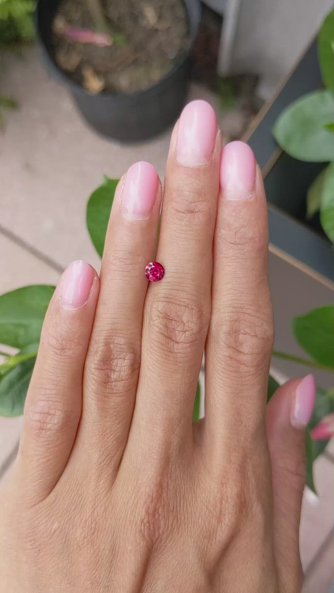 0.53 Ct. Ruby from Mozambique Size Video