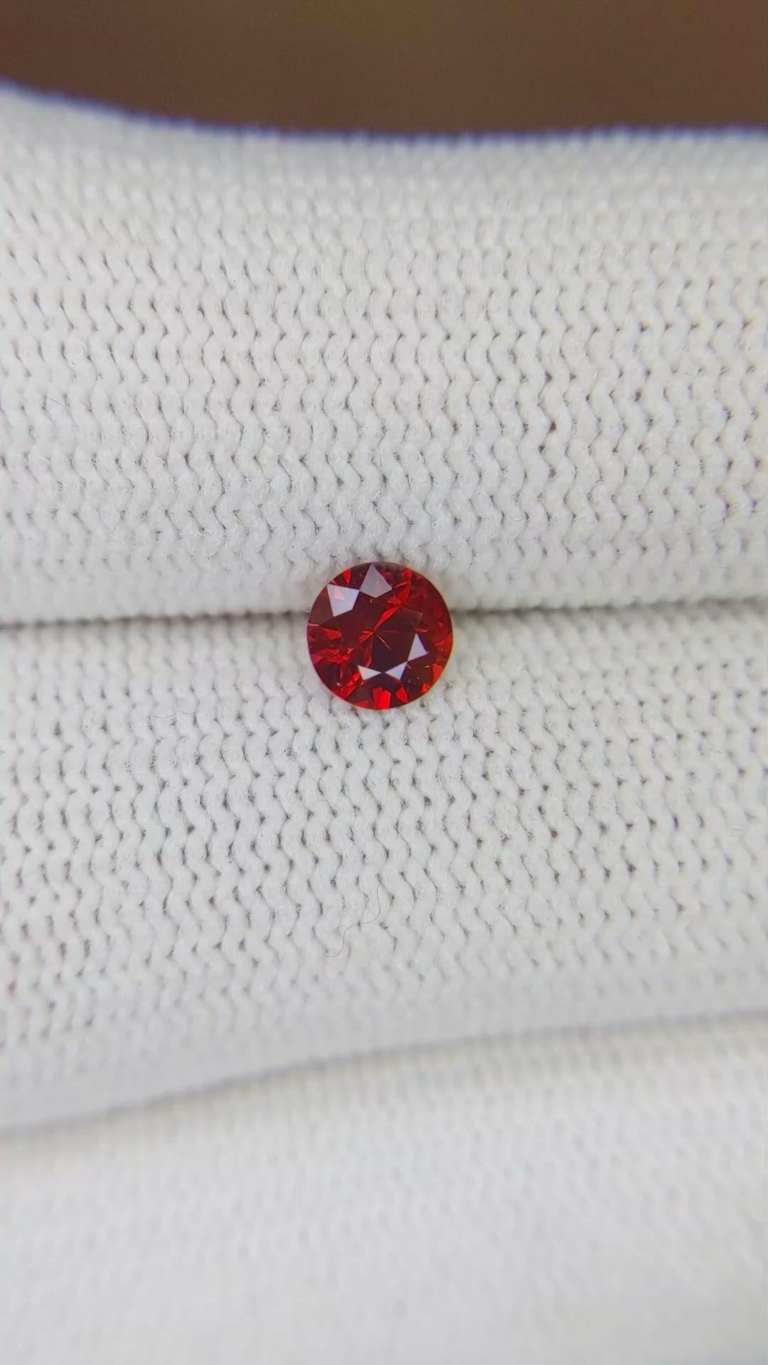 0.53 Ct. Ruby from Mozambique Size Video