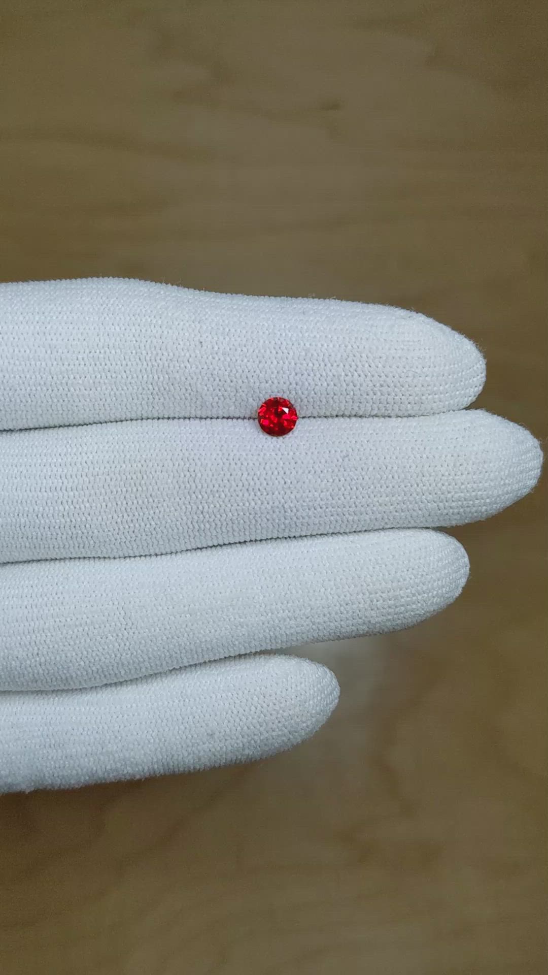 0.56 Ct. Ruby from Mozambique Size Video