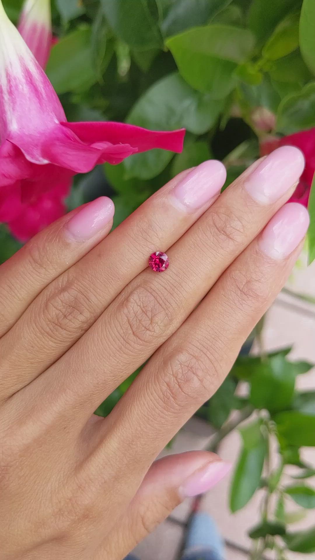 0.56 Ct. Ruby from Mozambique Size Video
