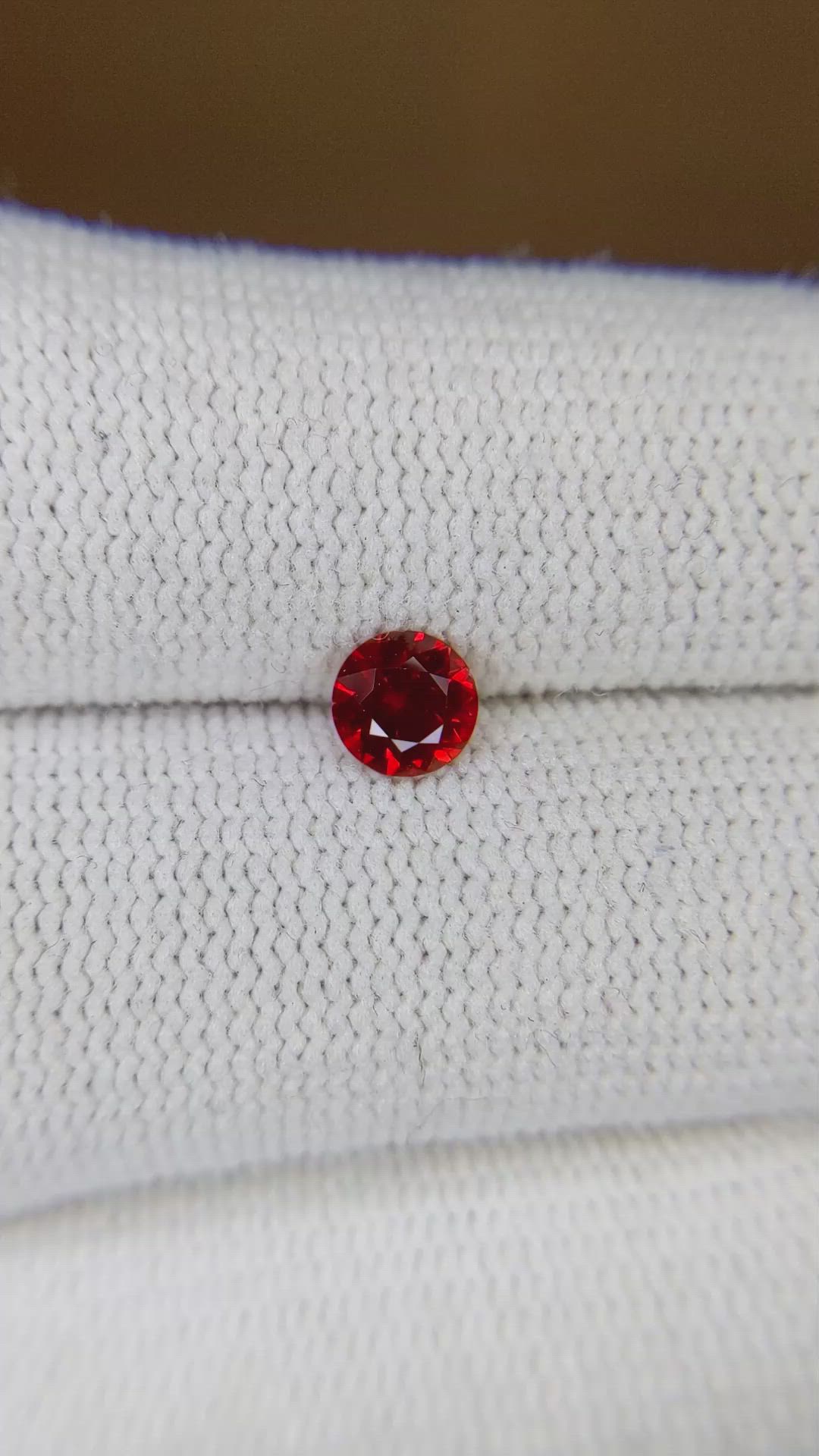 0.56 Ct. Ruby from Mozambique Size Video