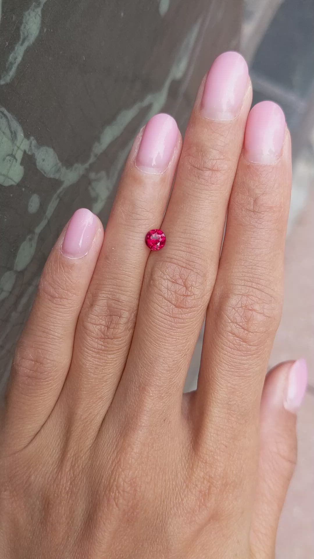 0.62 Ct. Ruby from Mozambique Size Video