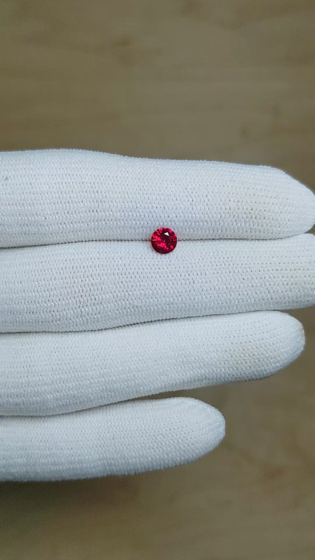 0.52 Ct. Ruby from Mozambique Size Video