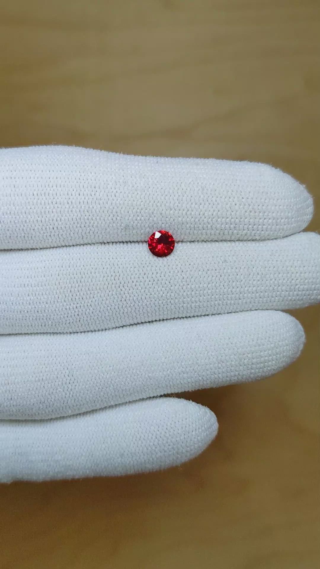 0.48 Ct. Ruby from Mozambique Size Video