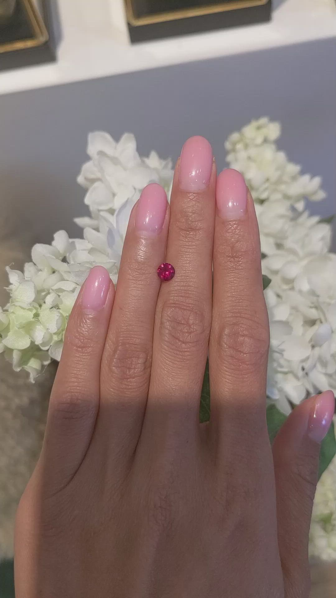 0.58 Ct. Ruby from Mozambique Size Video