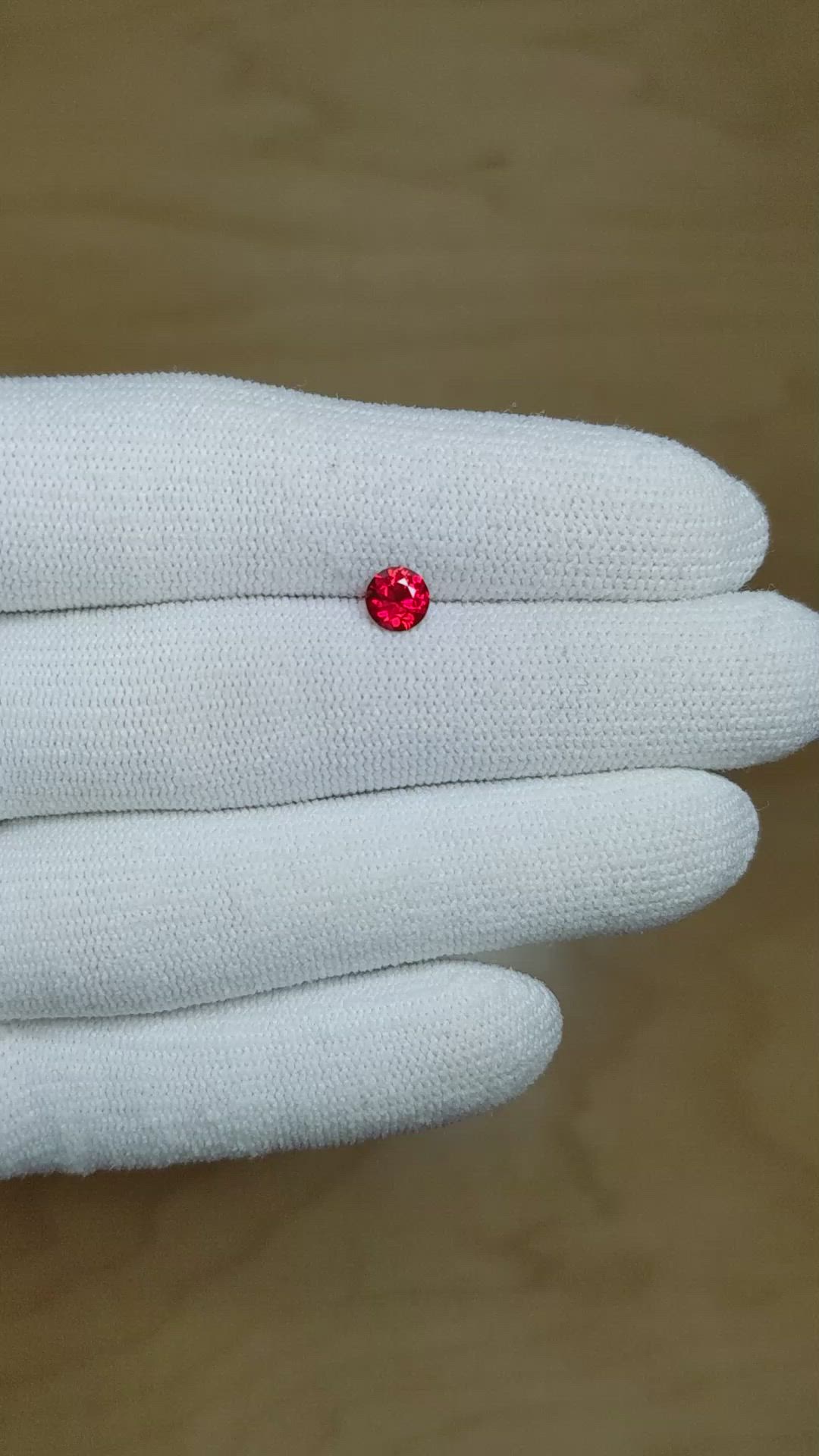 0.58 Ct. Ruby from Mozambique Size Video