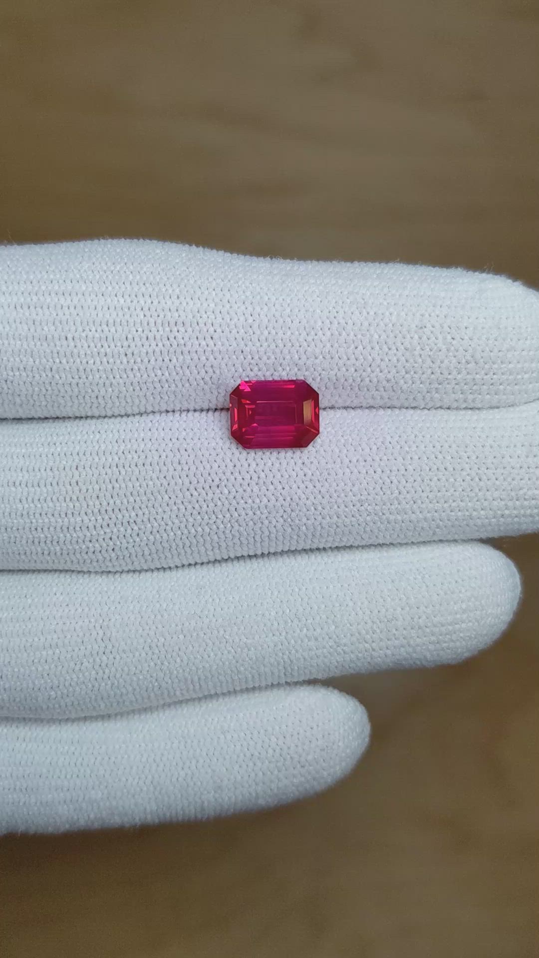 3.07 Ct. Ruby from Mozambique Size Video