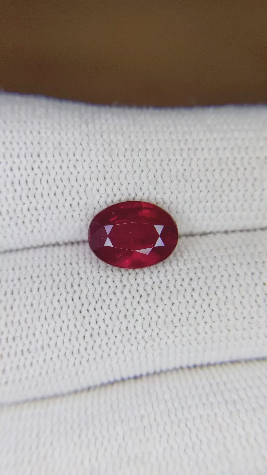 3.04 Ct. Ruby from Mozambique Size Video