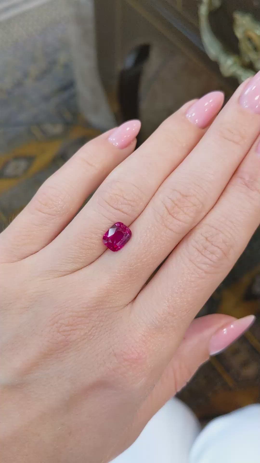 2.05 Ct. Ruby from Mozambique Size Video
