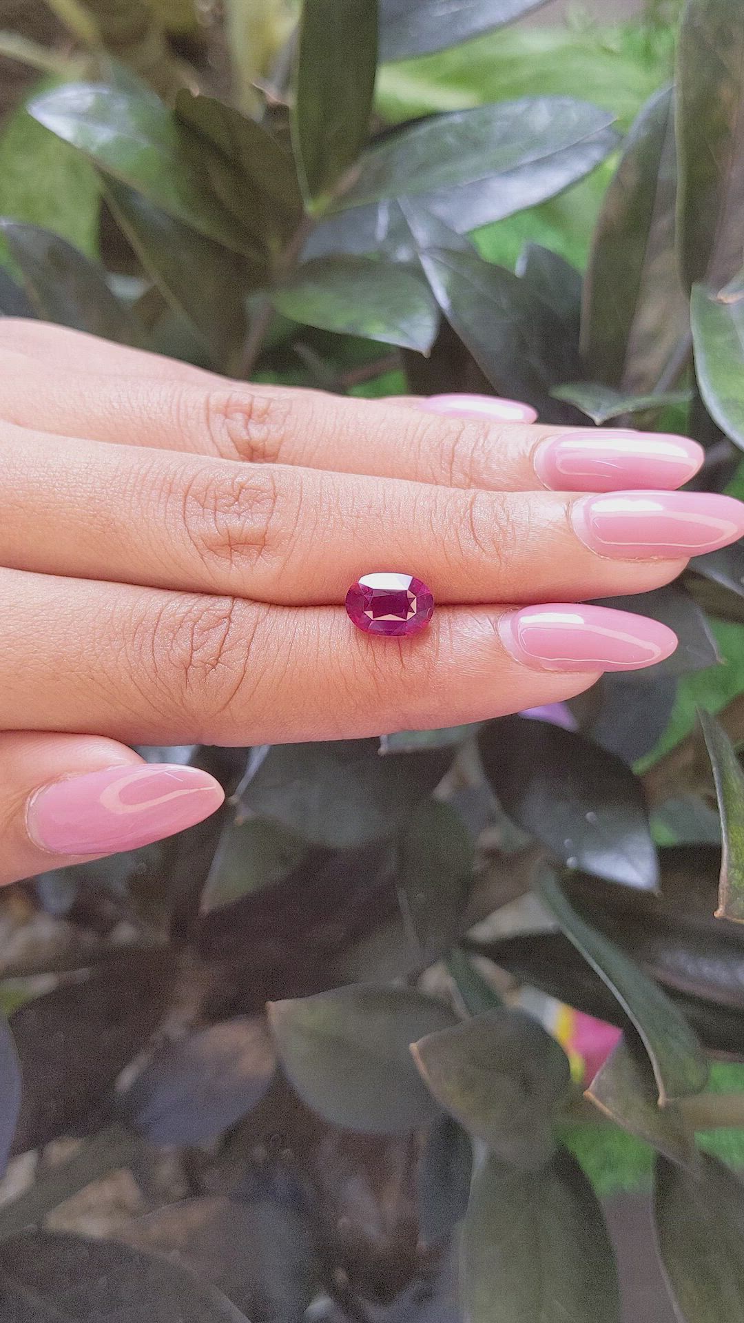 3.24 Ct. Ruby from Tanzania Size Video