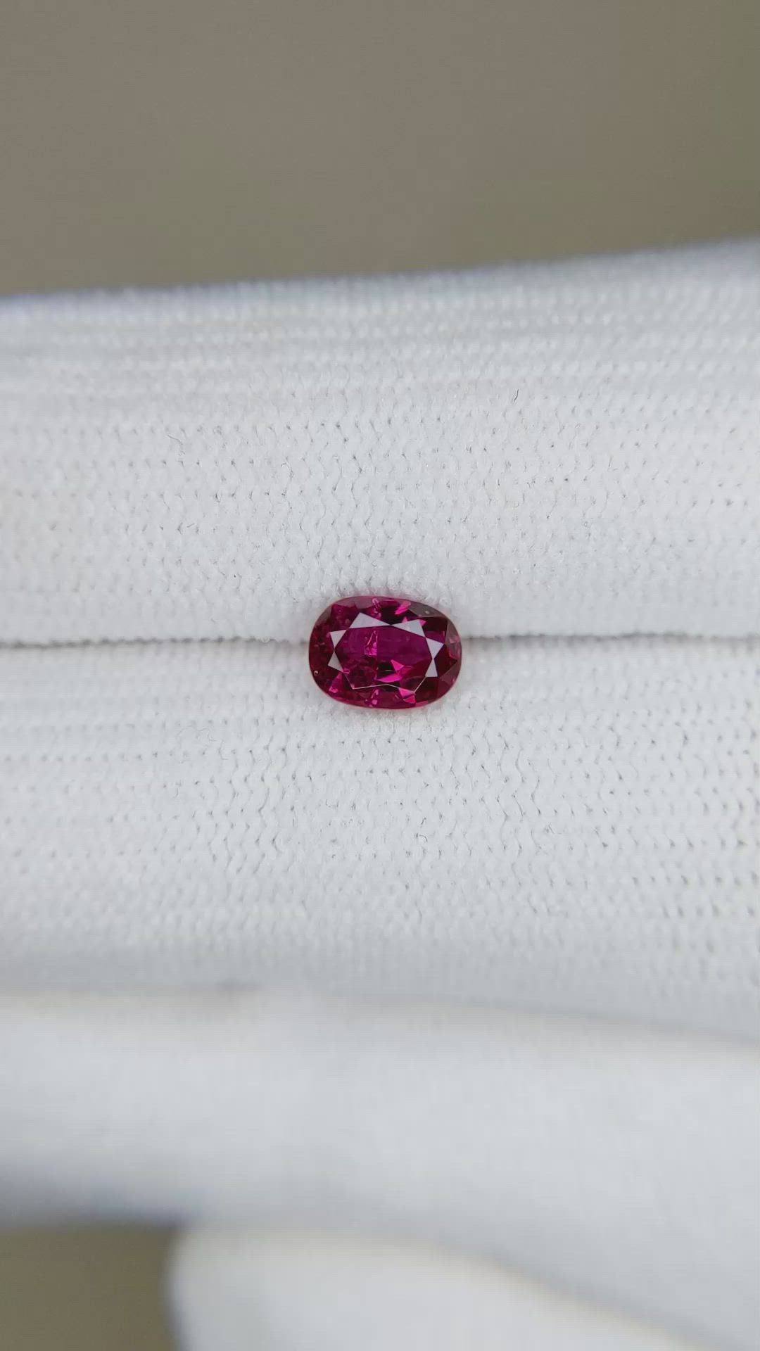 0.75 Ct. Ruby from Thailand Size Video