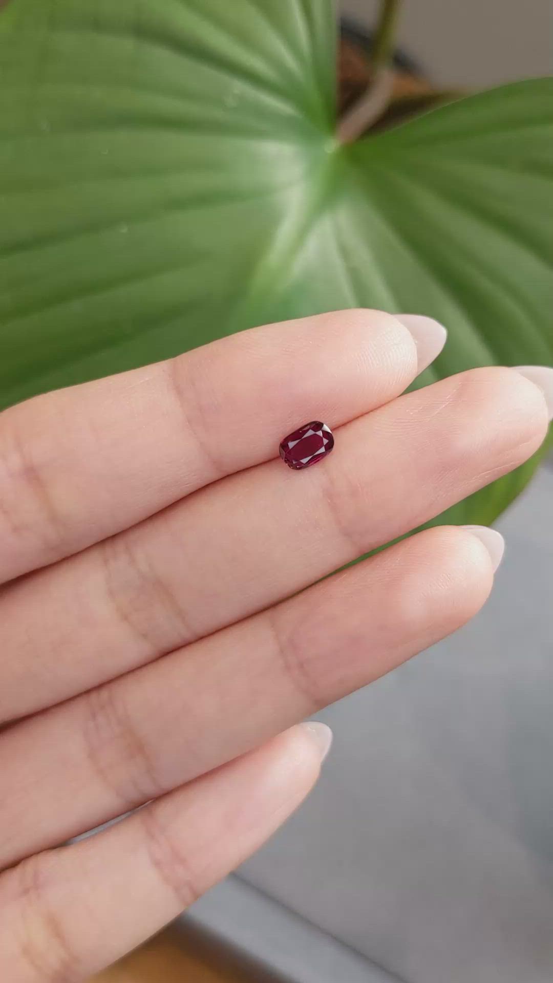 0.66 Ct. Ruby from Thailand Size Video