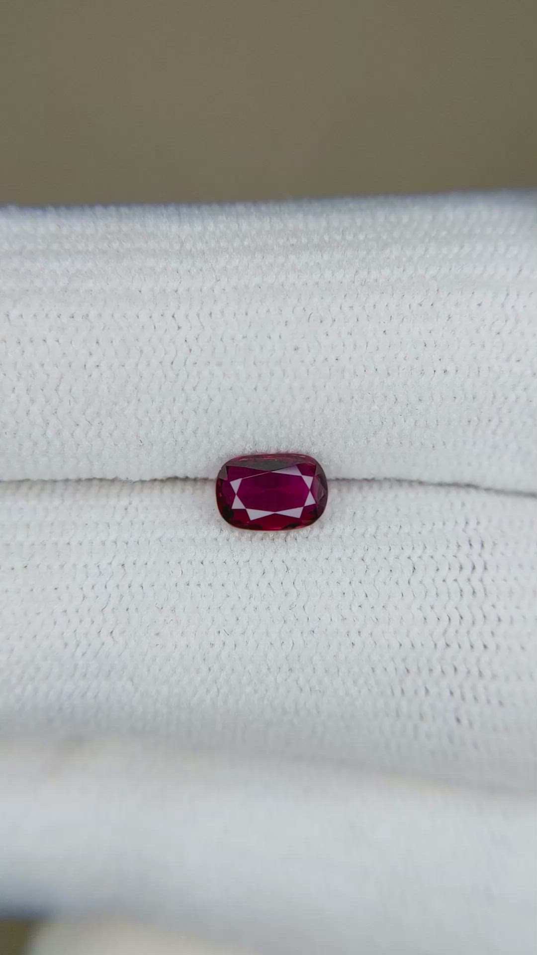 0.66 Ct. Ruby from Thailand Size Video