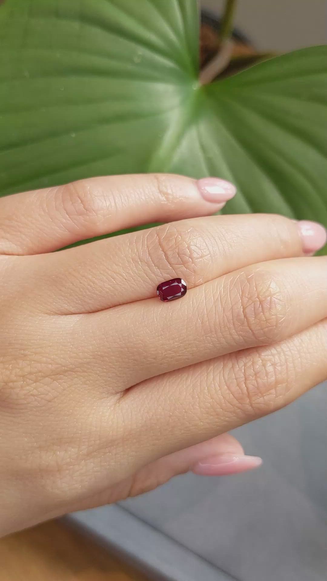 0.66 Ct. Ruby from Thailand Size Video
