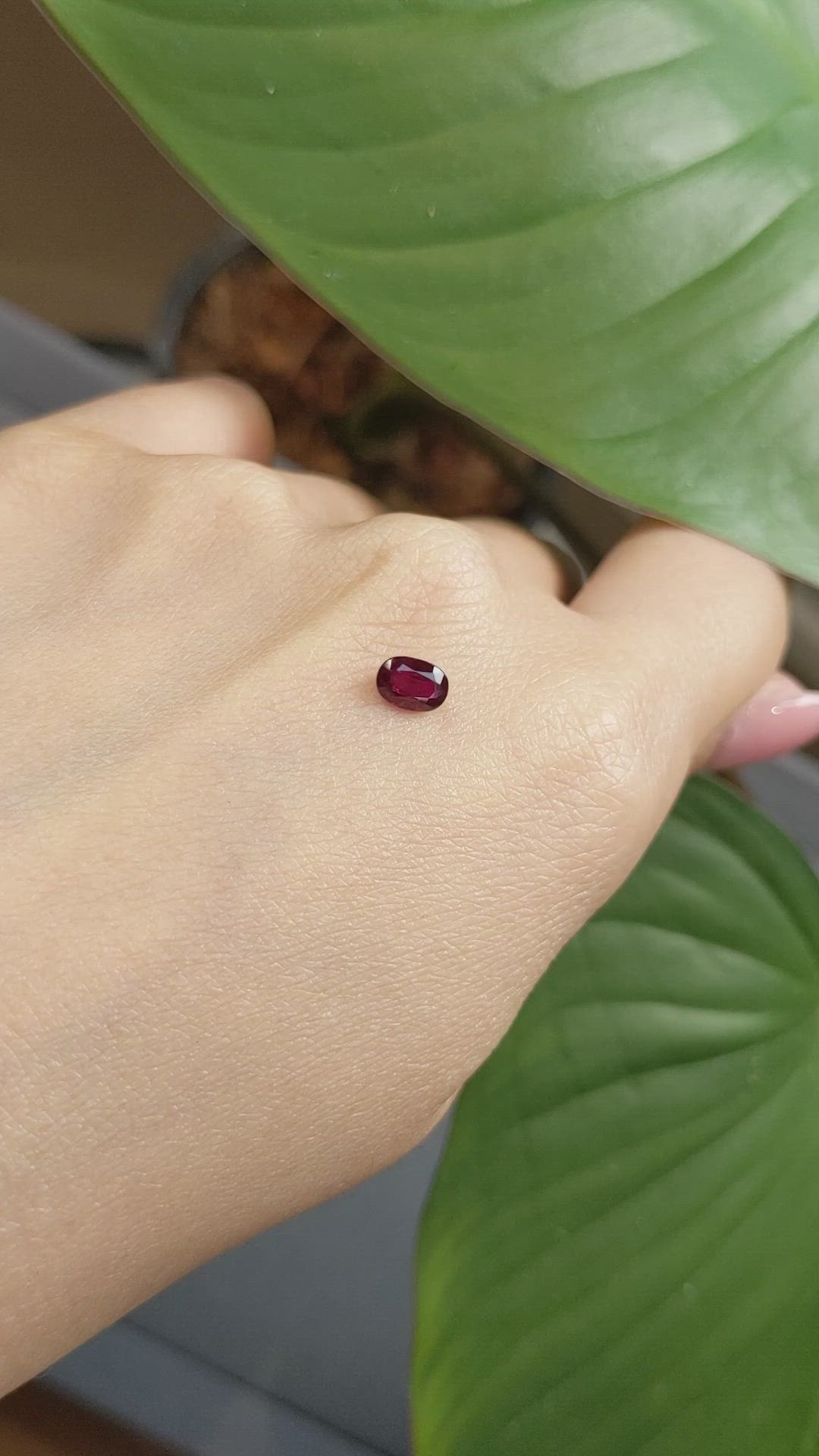0.65 Ct. Ruby from Thailand Size Video