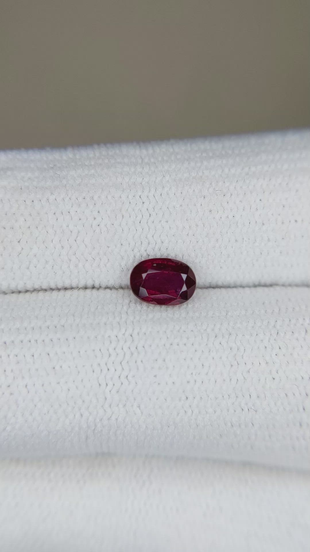 0.65 Ct. Ruby from Thailand Size Video