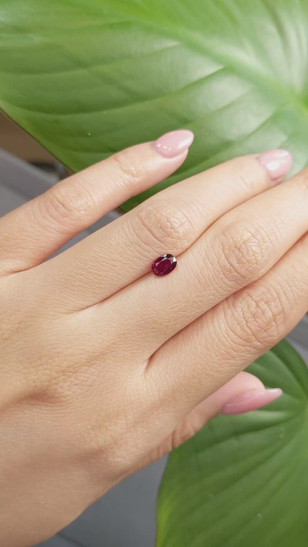 0.65 Ct. Ruby from Thailand Size Video