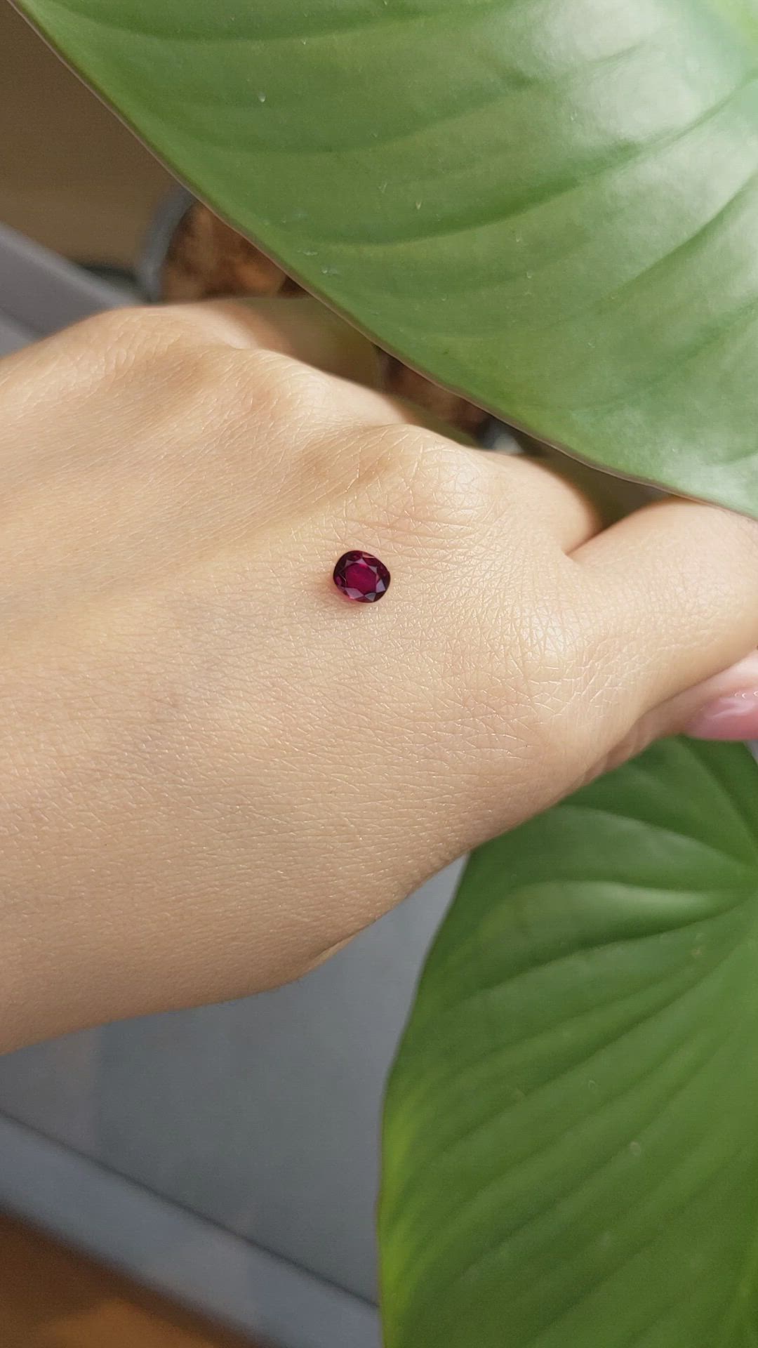 0.55 Ct. Ruby from Thailand Size Video