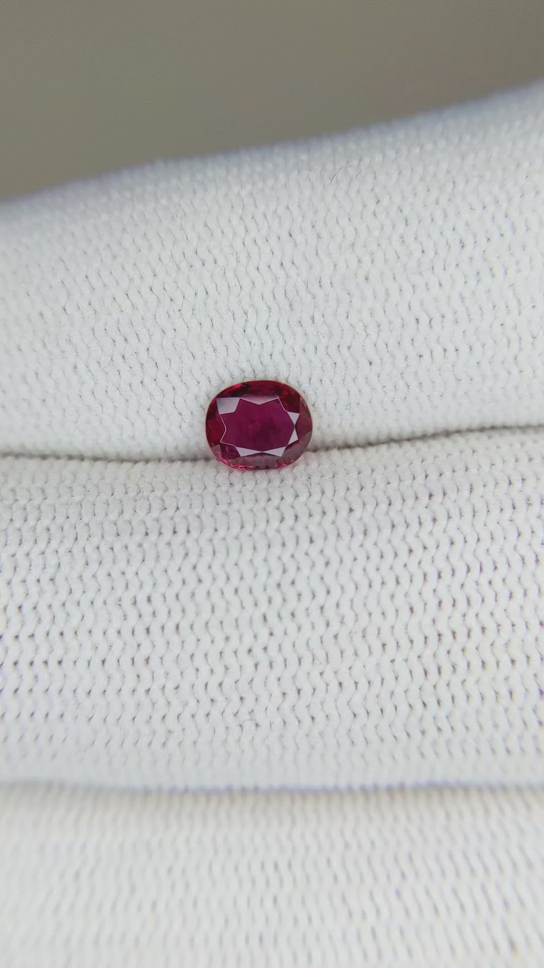 0.52 Ct. Ruby from Thailand Size Video
