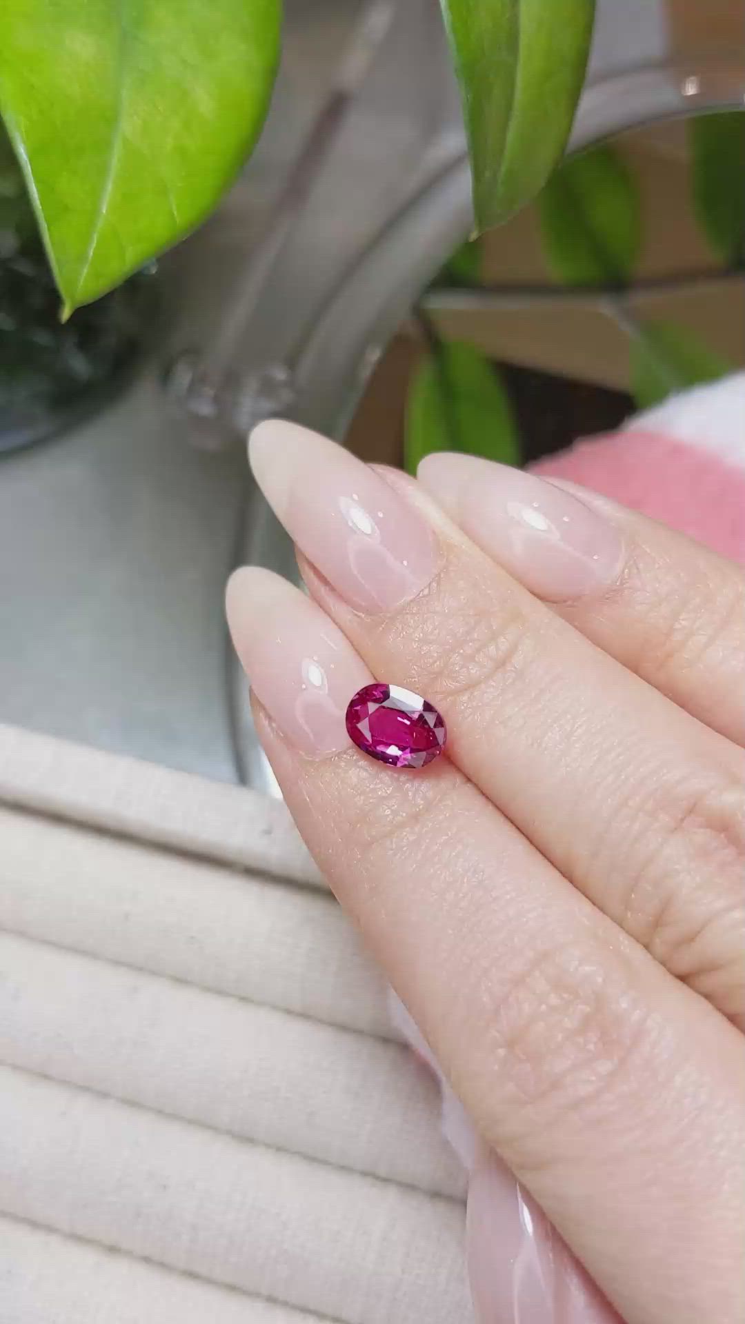 2.35 Ct. Ruby from Mozambique Size Video