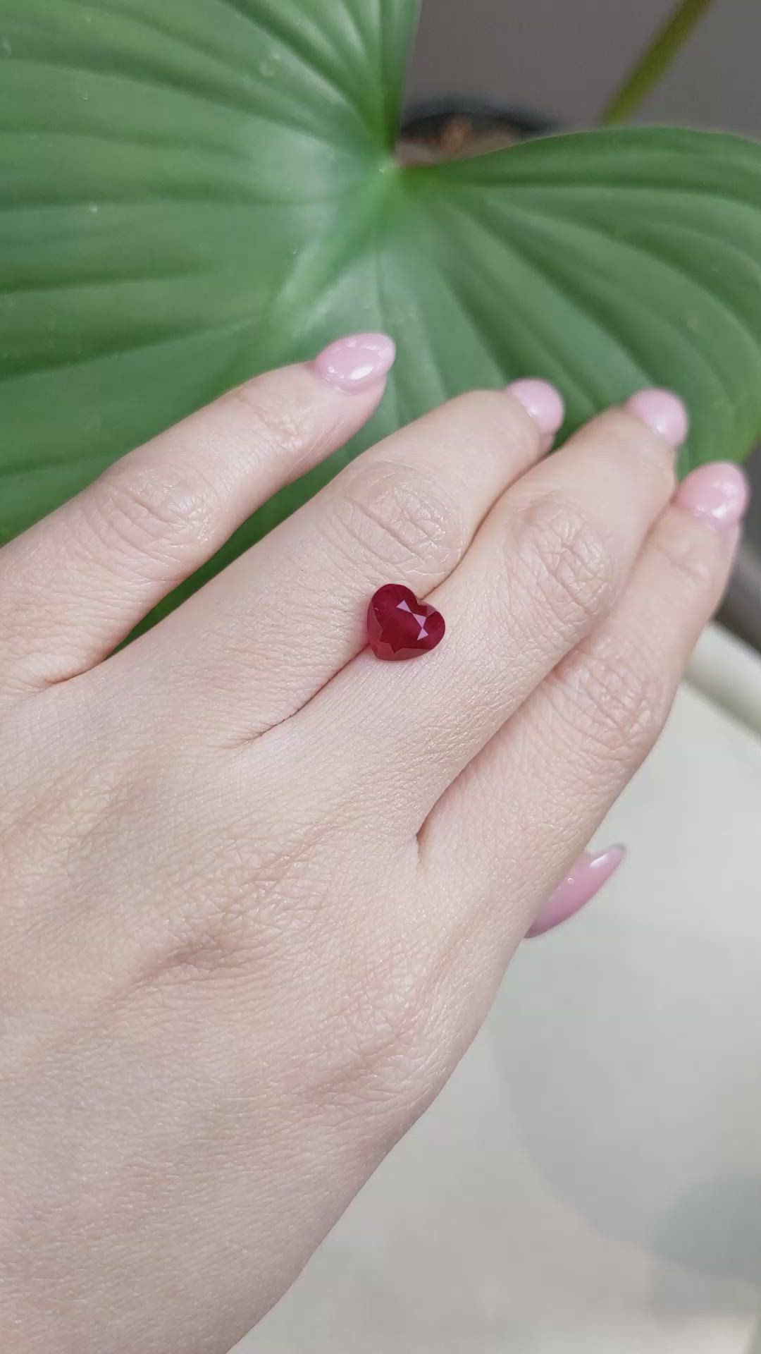 2.36 Ct. Ruby from Mozambique Size Video
