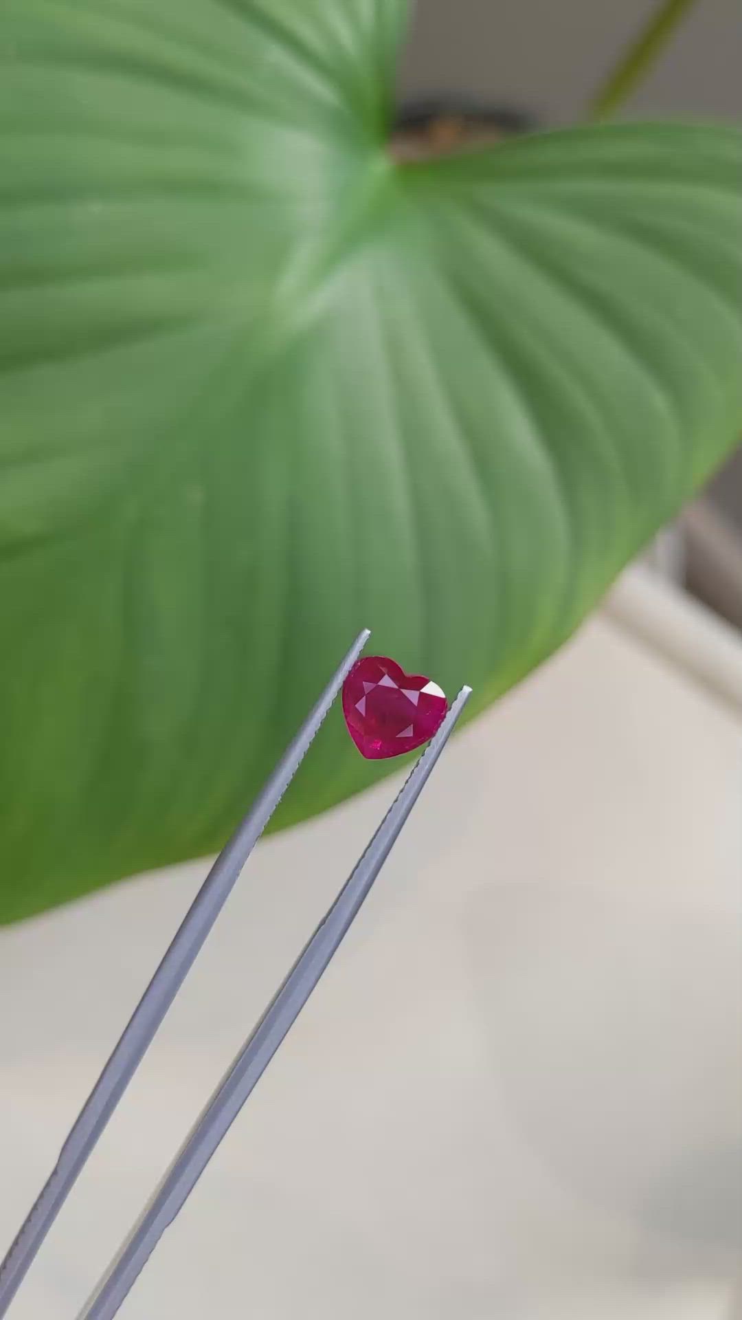 2.36 Ct. Ruby from Mozambique Size Video