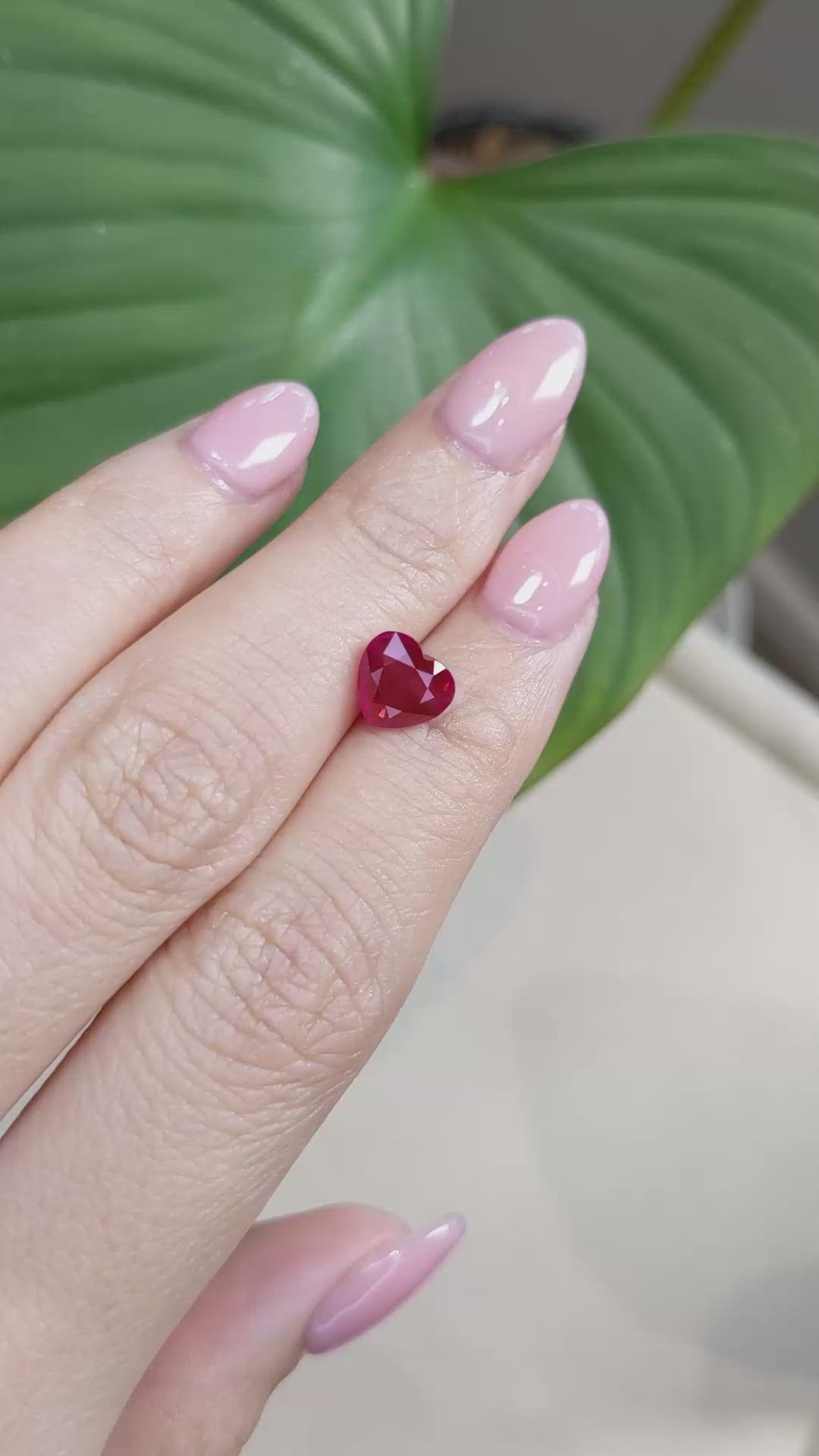 2.36 Ct. Ruby from Mozambique Size Video