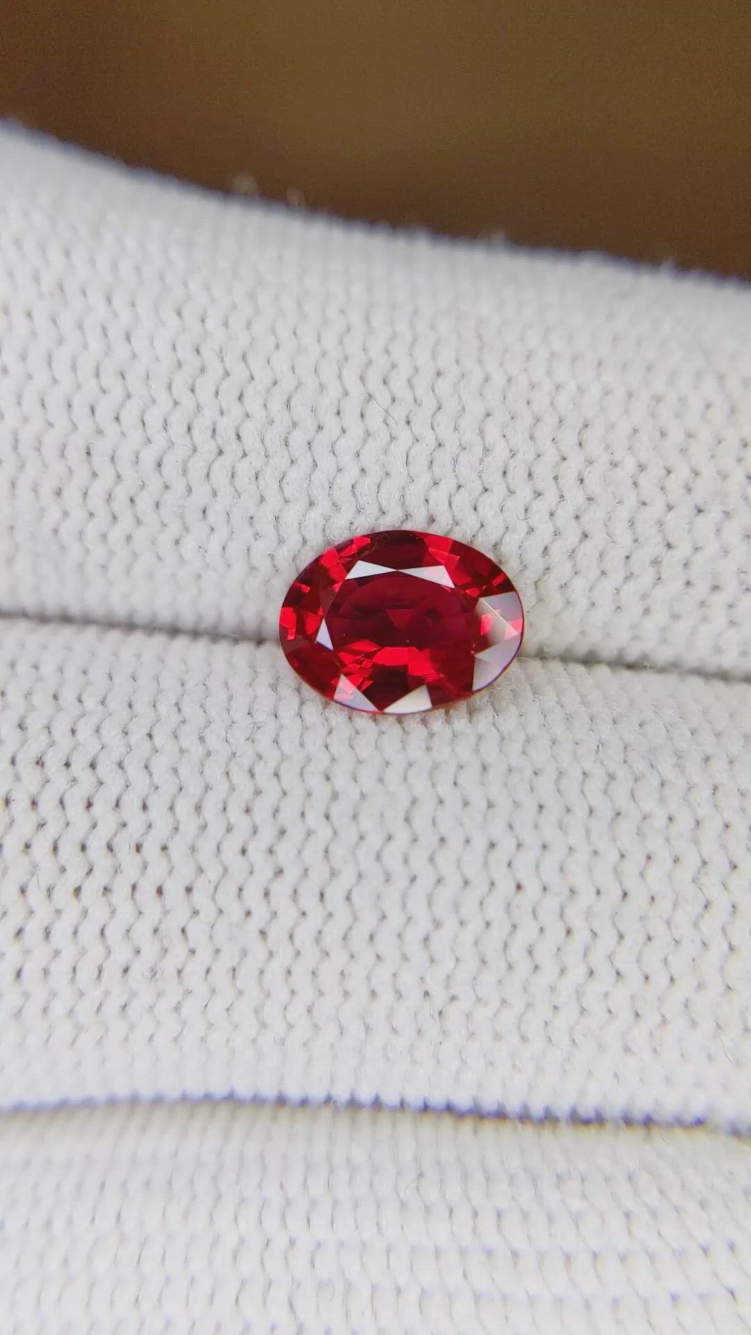 1.21 Ct. Ruby from Mozambique Size Video