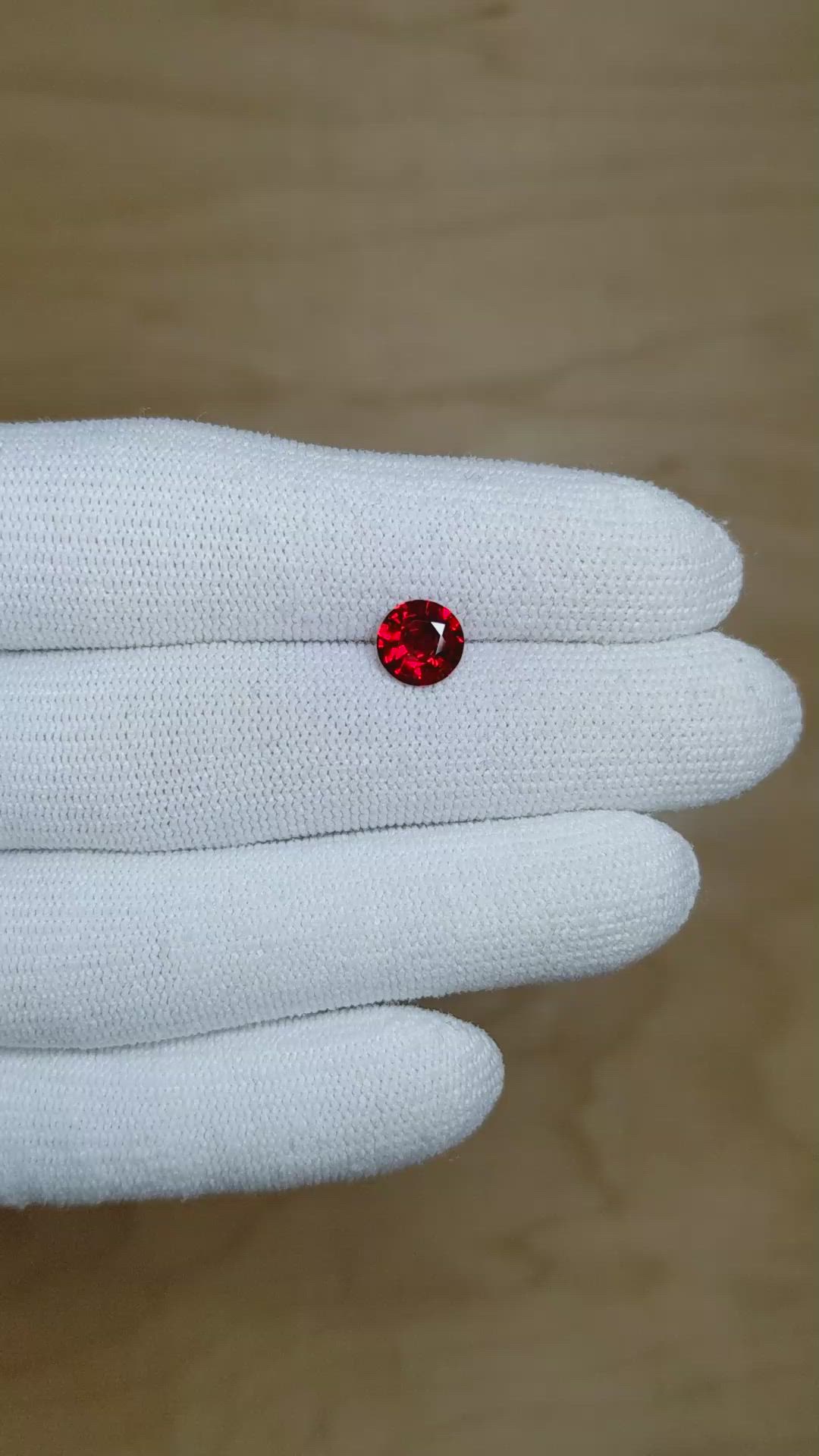 1.22 Ct. Ruby from Mozambique Size Video