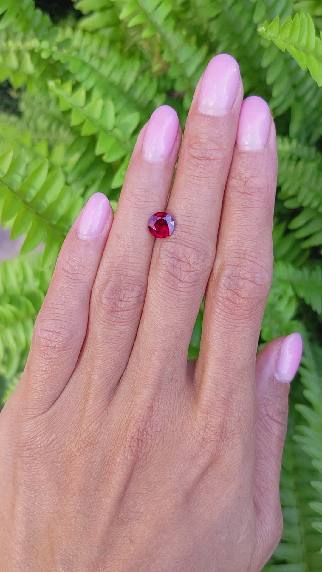 1.64 Ct. Ruby from Mozambique Size Video