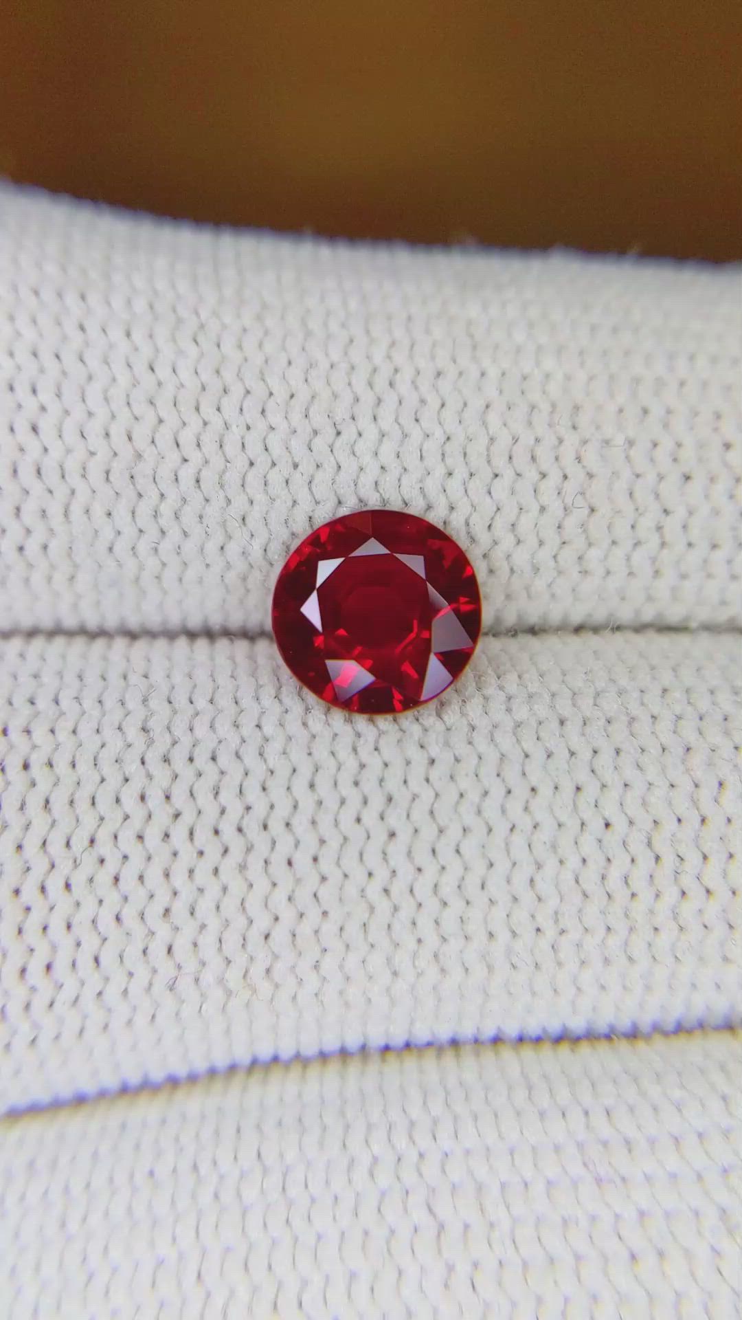 1.56 Ct. Ruby from Mozambique Size Video