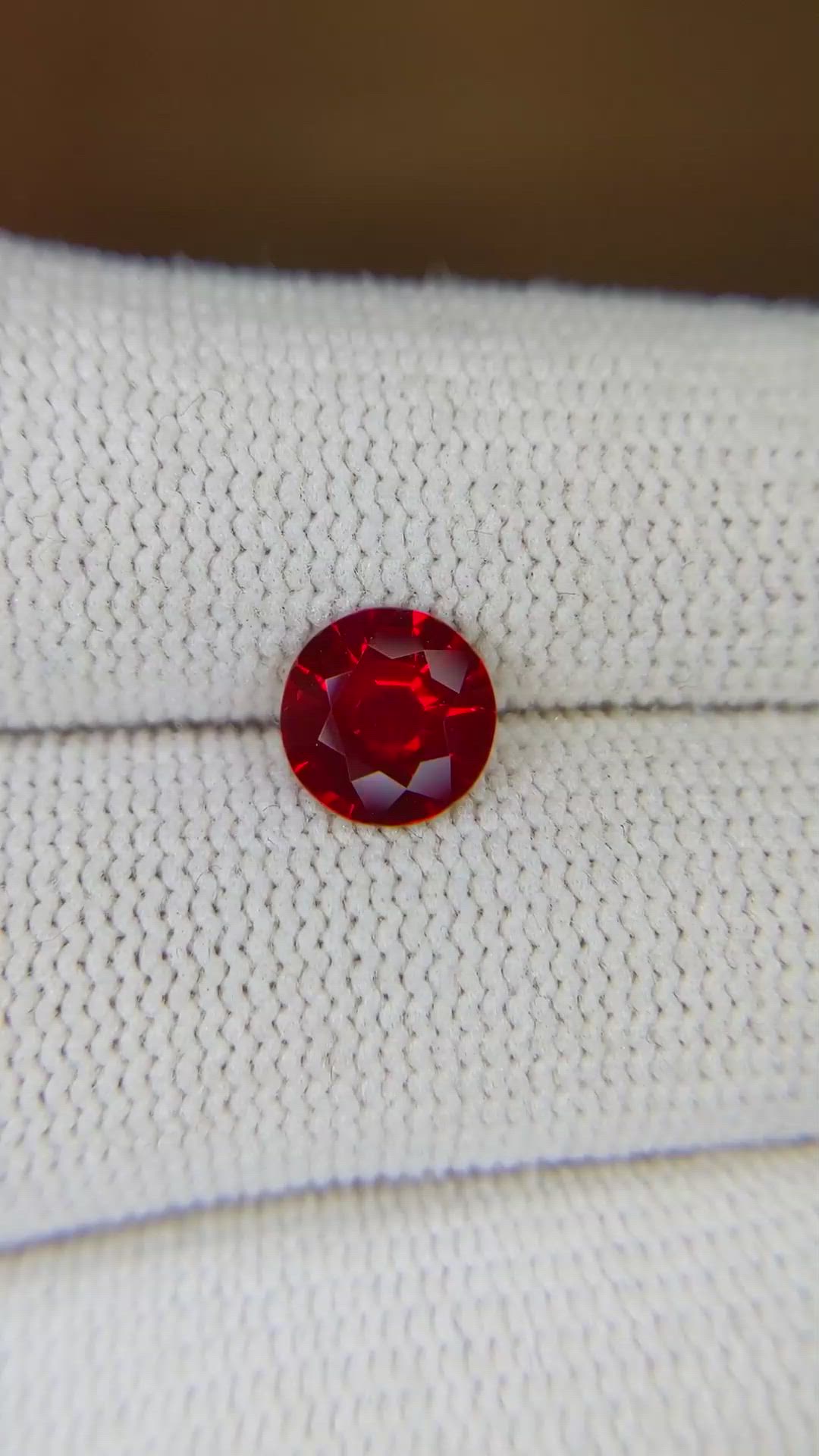 1.31 Ct. Ruby from Mozambique Size Video