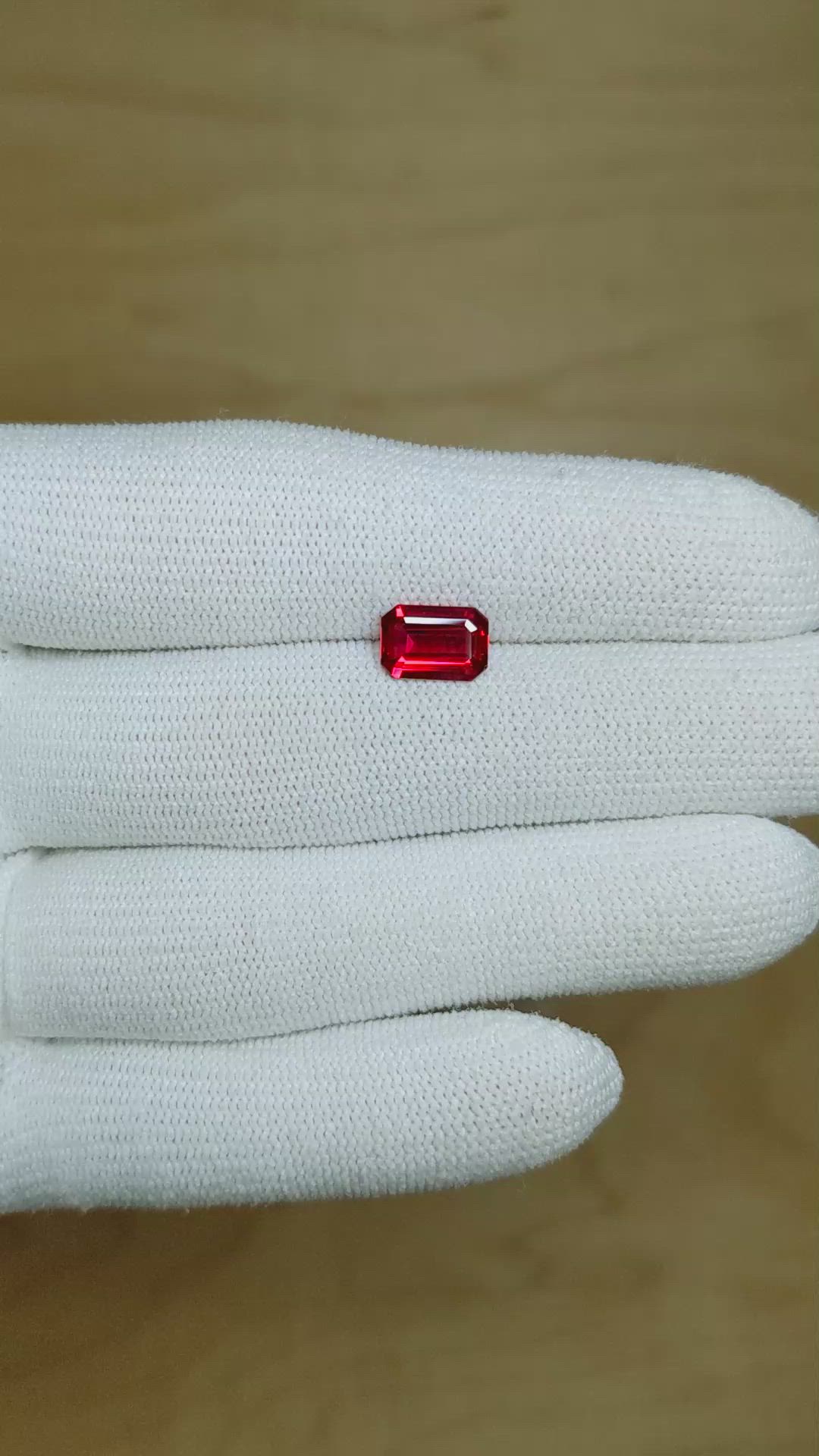 1.42 Ct. Ruby from Mozambique Size Video