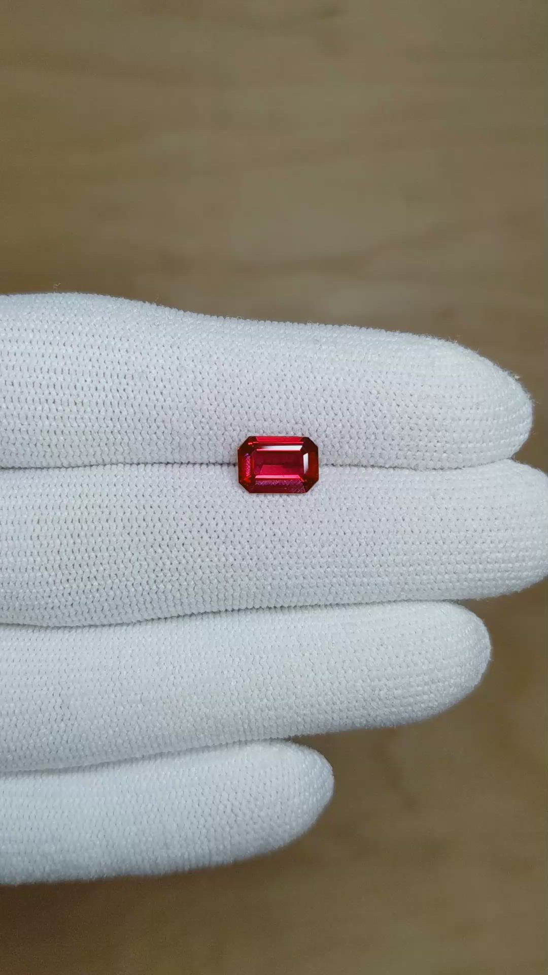 1.55 Ct. Ruby from Mozambique Size Video