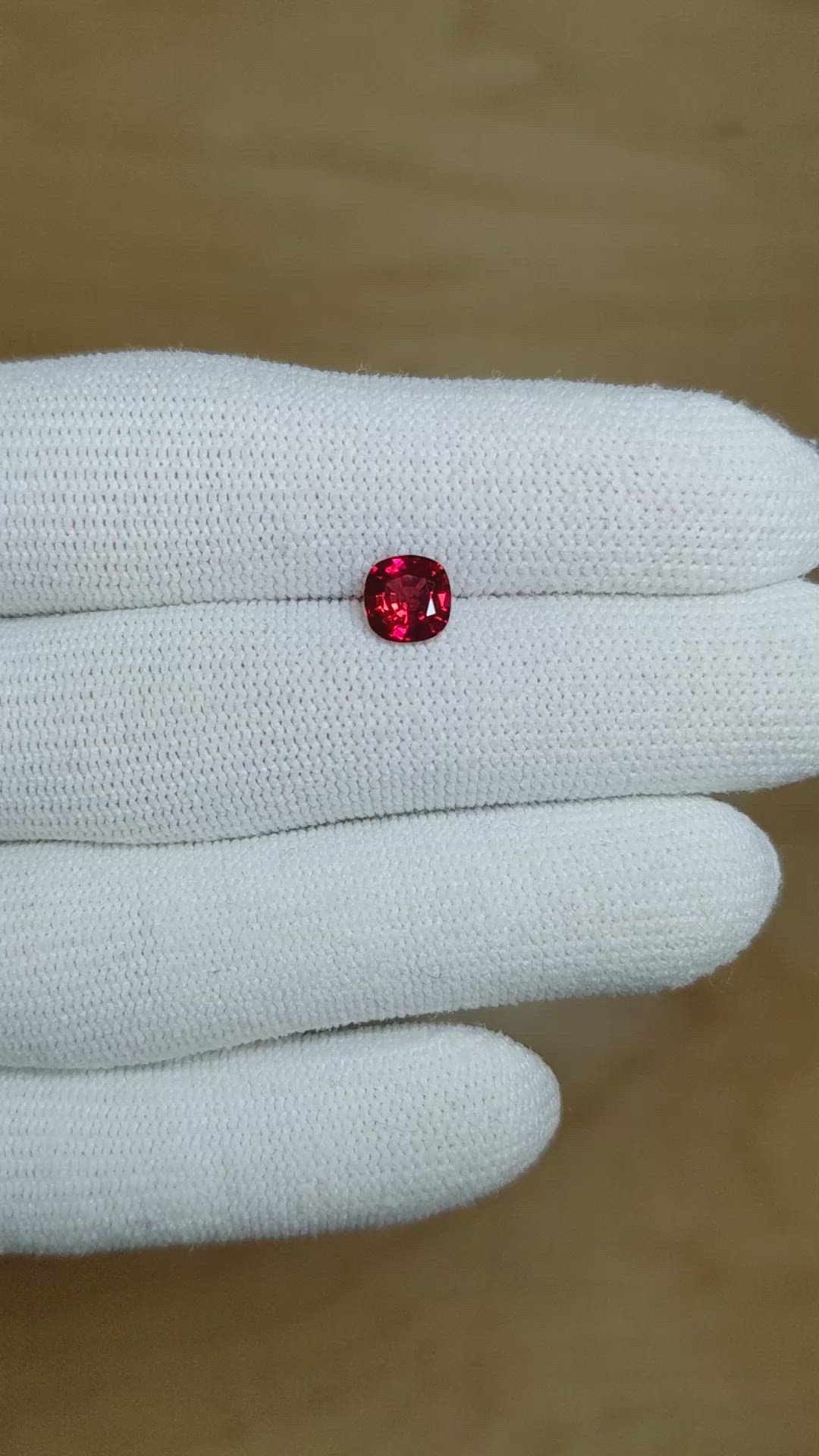 1.00 Ct. Ruby from Mozambique Size Video