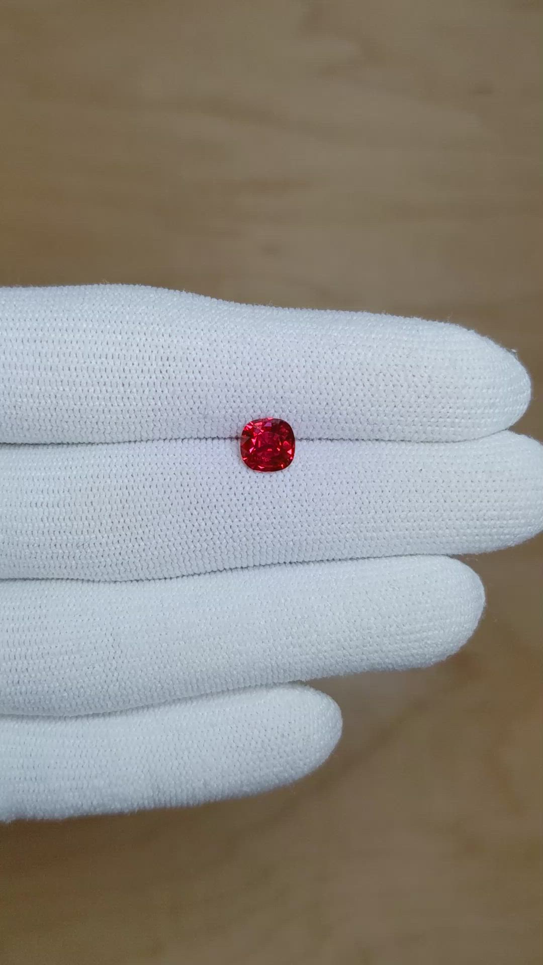 1.21 Ct. Ruby from Mozambique Size Video